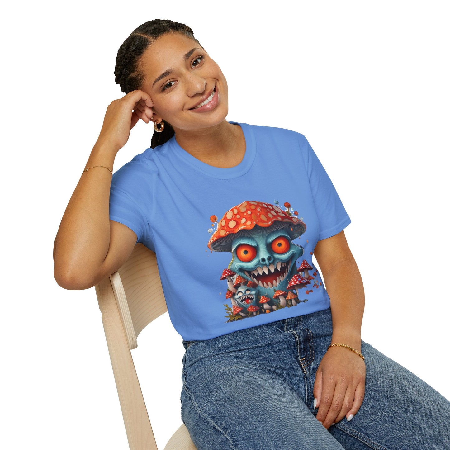 Mashroom Tee Shirt Unisex Softstyle Gildan 64000 Short Sleeve Tee With Funny Mashroom Fungus