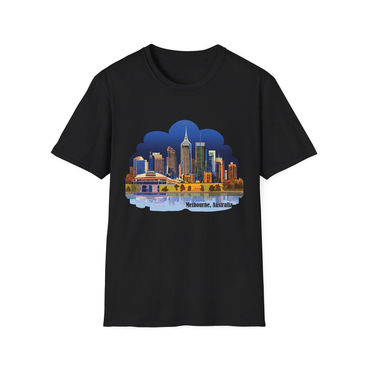 Melbourne Skyline T-Shirt | Cityscape Illustration