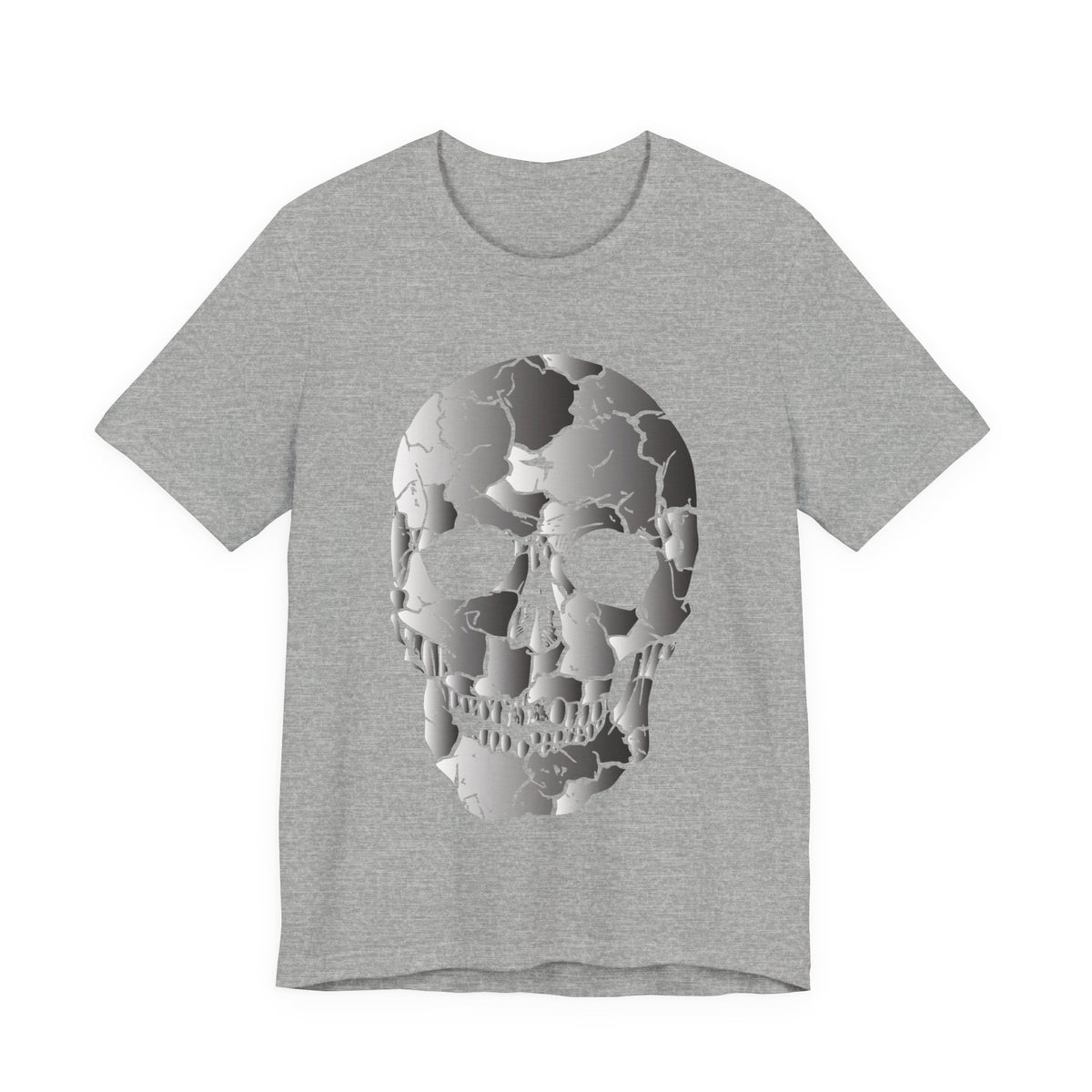 Camiseta unisex de algodón con calavera