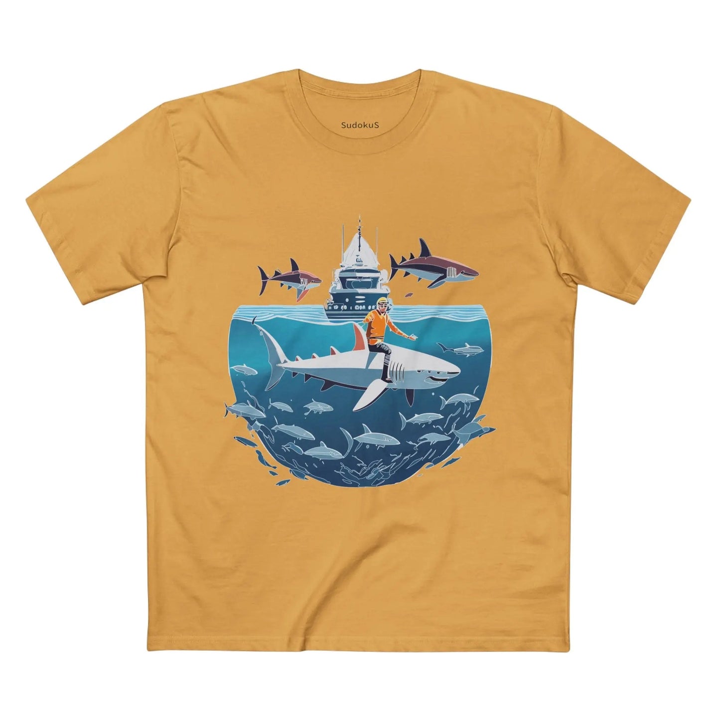 Ocean Coast Graphic Unisex 100 Cotton Staple Tee 5