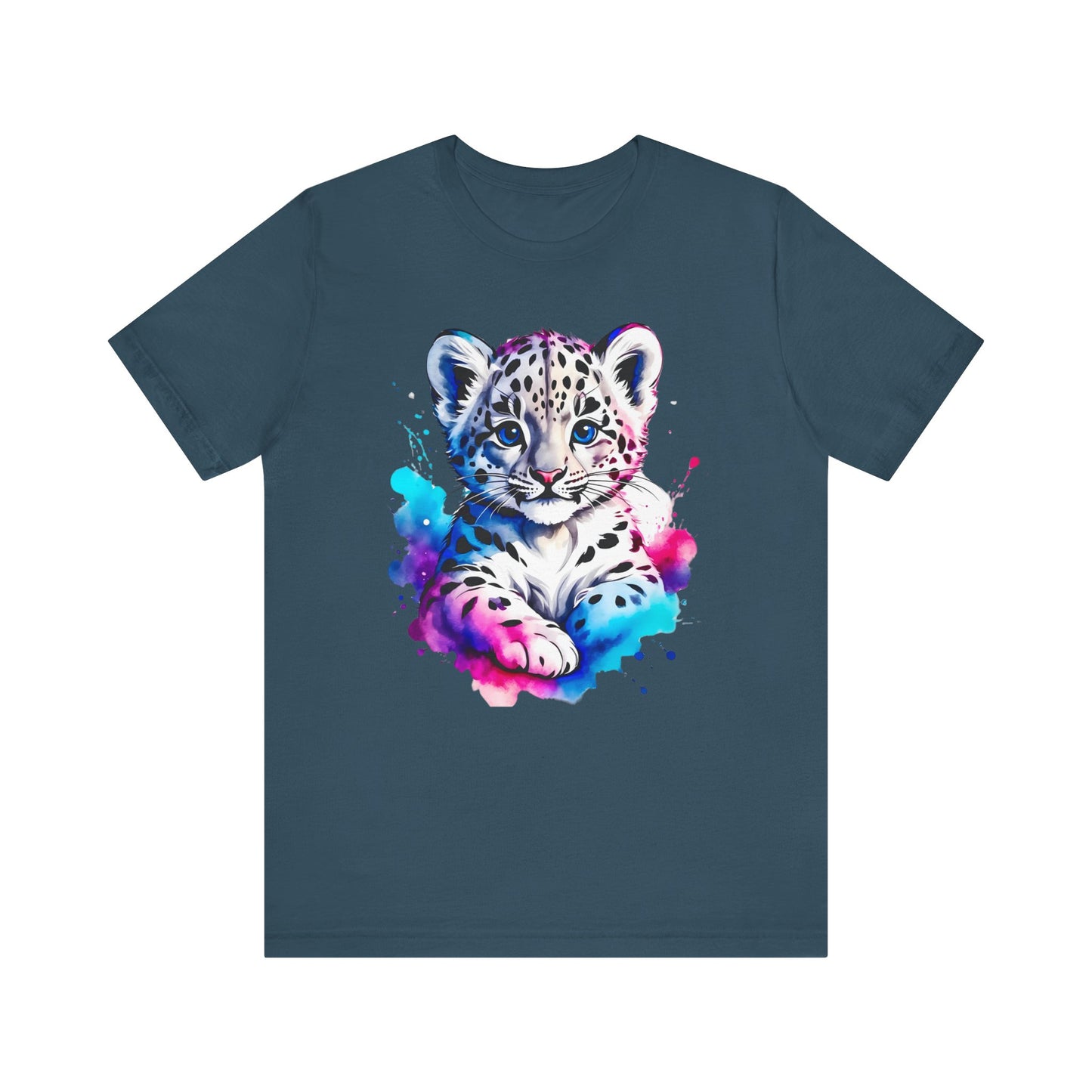 Baby Leopard Shirt, Cute Leopard Tee Shirt, Animal T-Shirt, Gepard Top, Animal Tees, Art Design T-Shirt, Graphic Tee