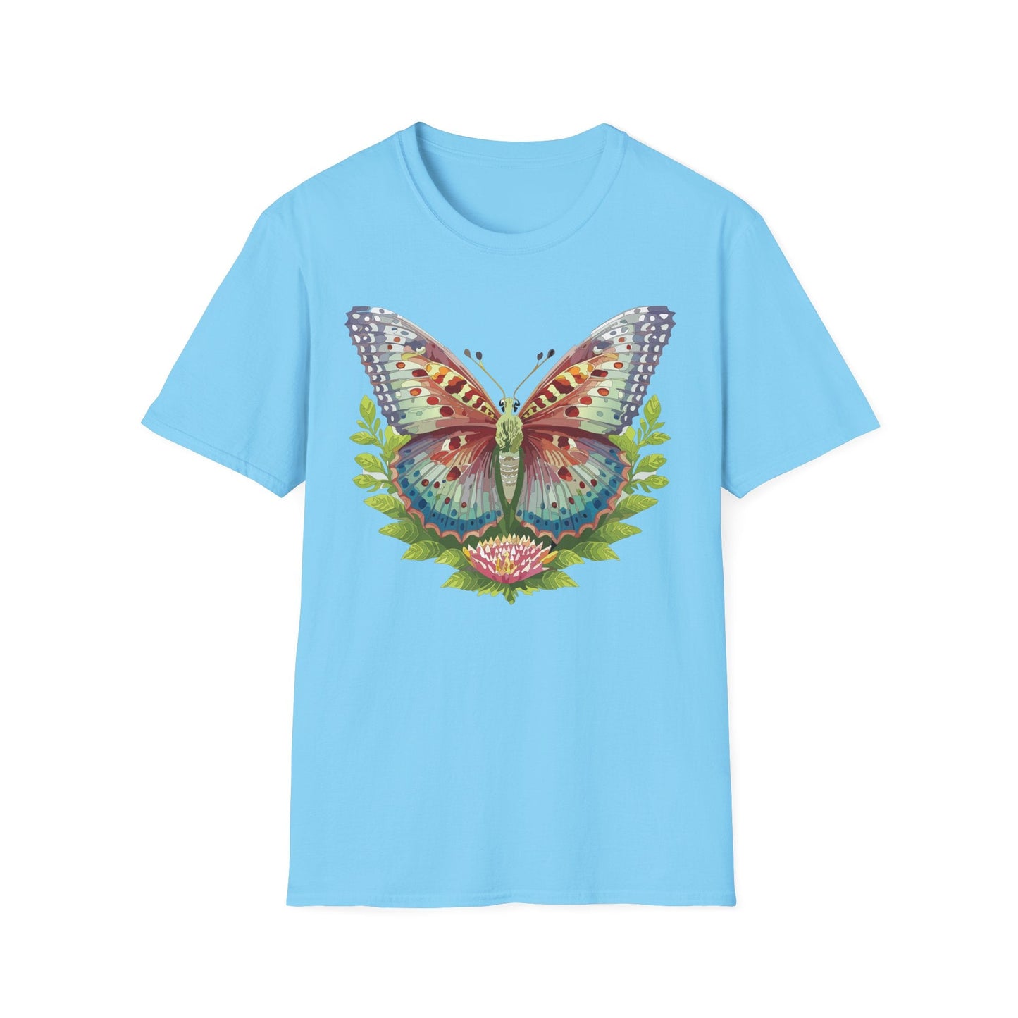 Butterfly Shirt Unisex T Shirt Gildan Softstyle 64000 Breathable Ring Spun Cotton Monarch Tee