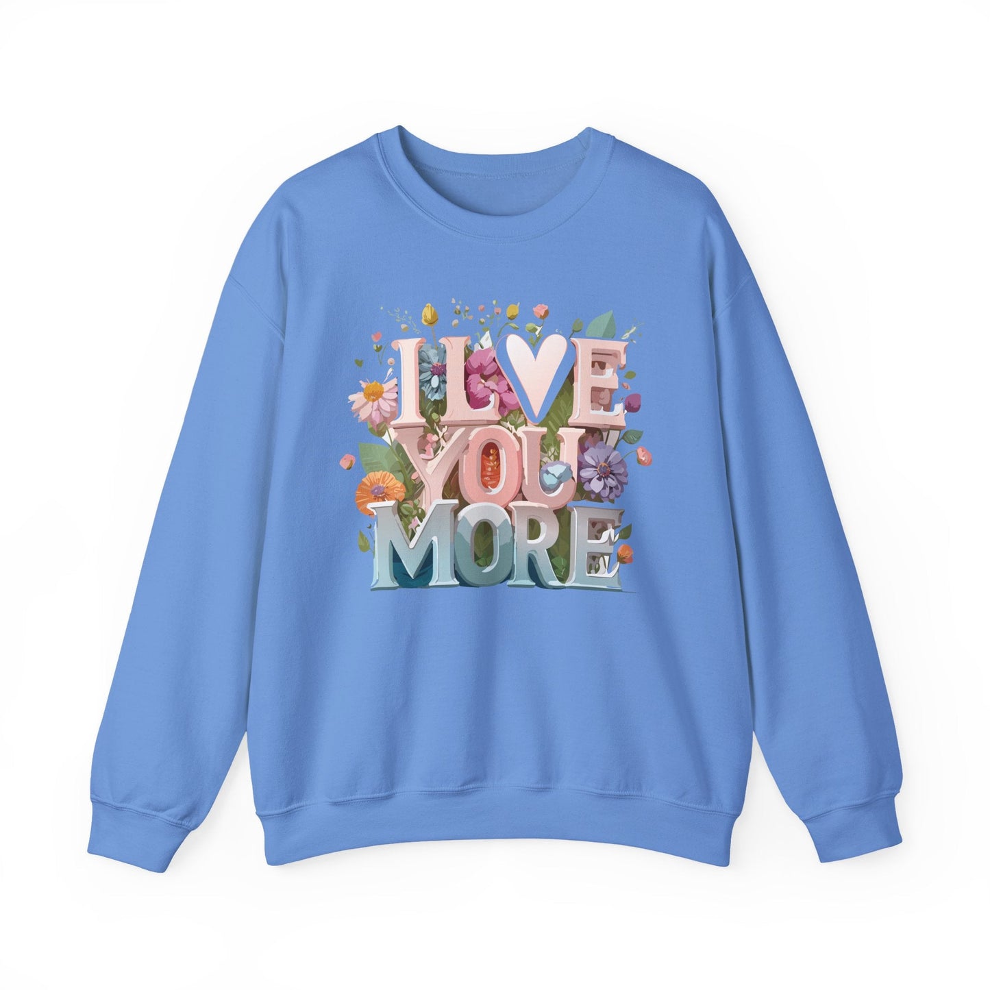 Floral Love Sweatshirt Unisex Crewneck Valentine Day Floral Print Cozy Winter Wear