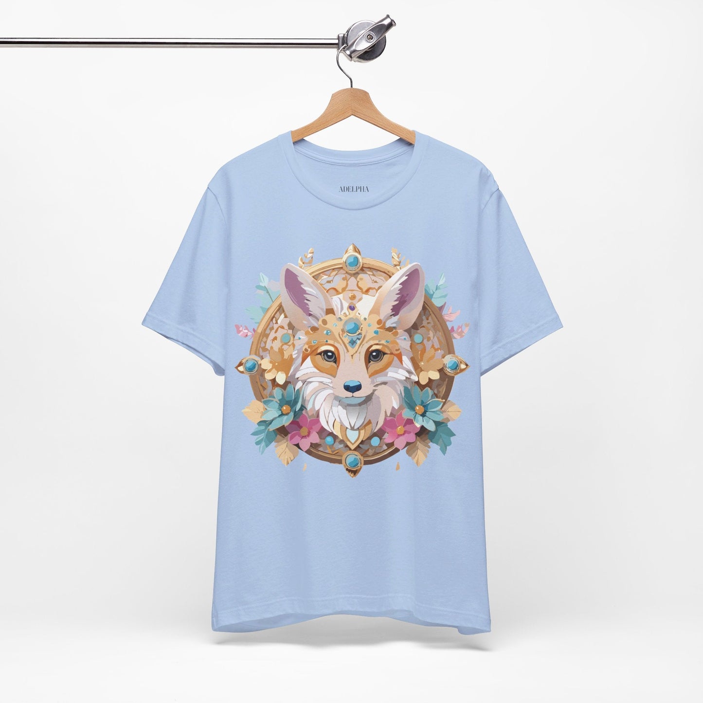 Adelpha Medallion Graphic Tee Unisex Short Sleeve Vintage Inspired Art Design Shirt