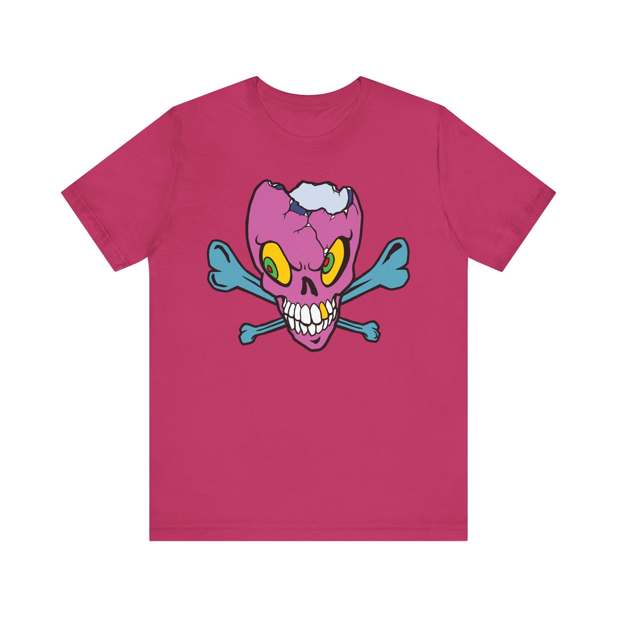 Purple Skull Graphic Design Tee, Skull Shirt, Vintage Tees, Art Design T-Shirt, Vintage Graphic Tee, Art Shirts with Skulls 5