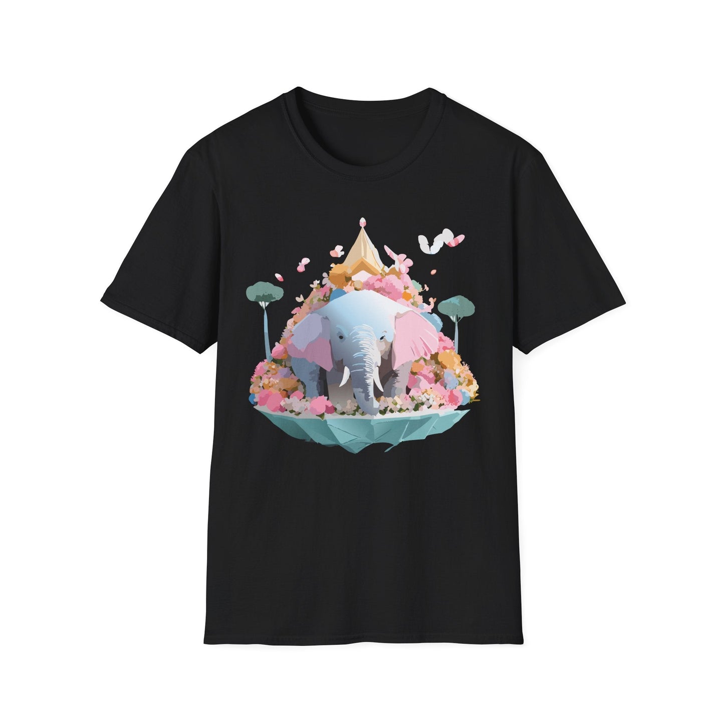Elephant Graphic T Shirt For Animals Unisex Gildan Softstyle 64000 Cotton Tee Apparel