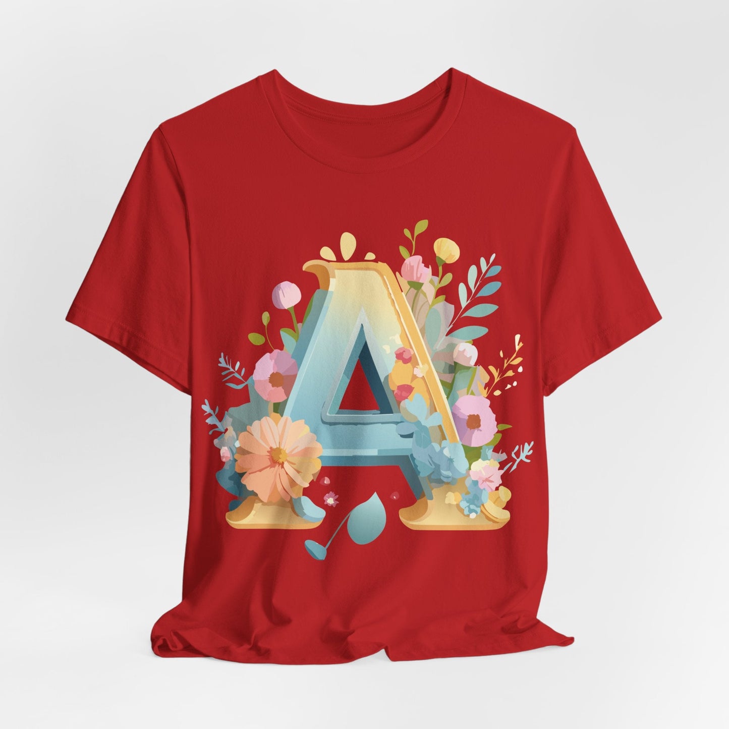 Letter A Shirt Graphic Tee Unisex Jersey Short Sleeve Adelpha Vintage Inspired Art Design