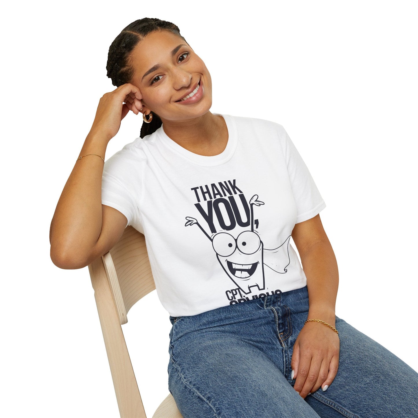Cartoon T Shirt Animation Funny Tee Unisex Gildan Softstyle 64000 Ring Spun Cotton