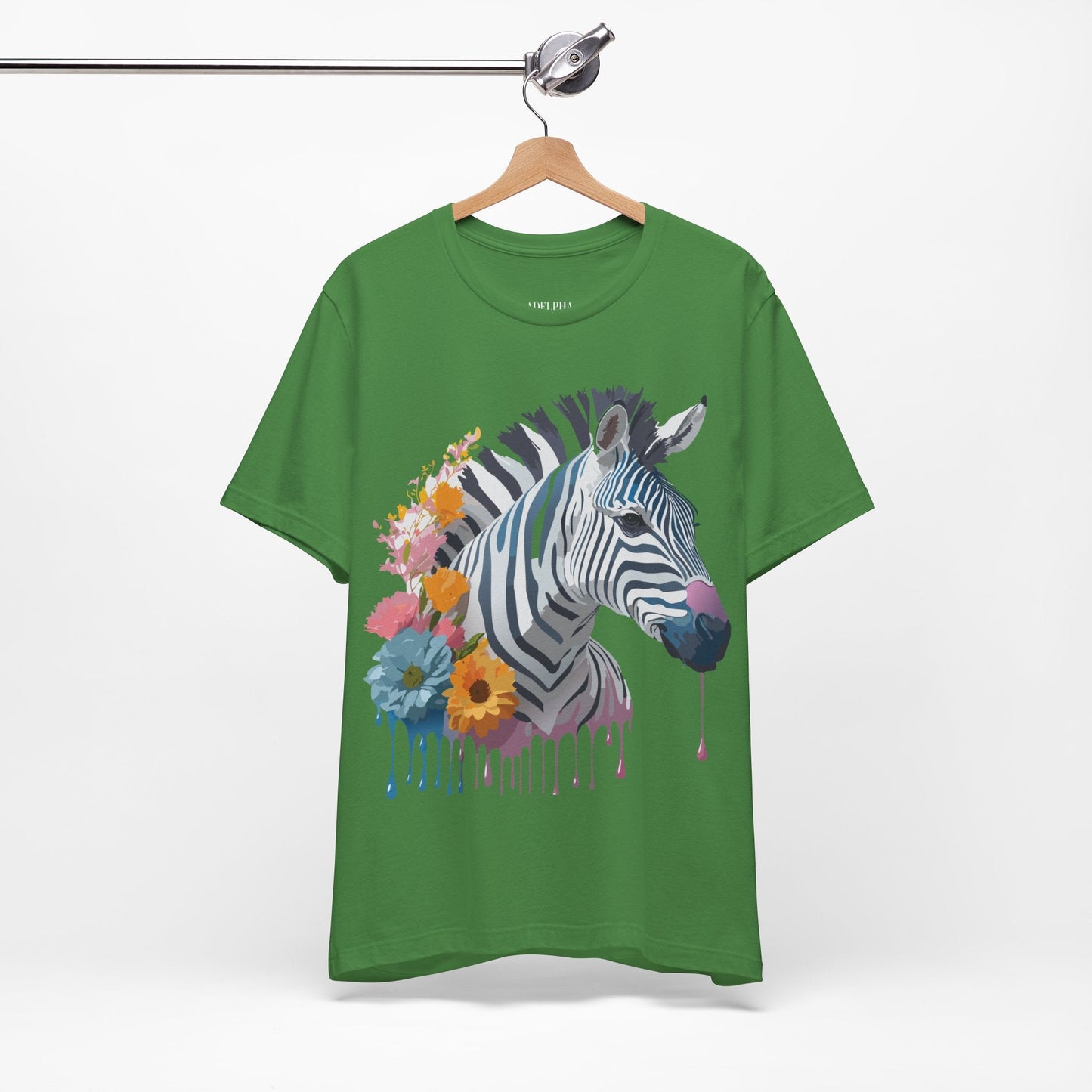 Adelpha Zebra Graphic T Shirt Unisex Vintage Inspired Art Short Sleeve Premium Soft Cotton