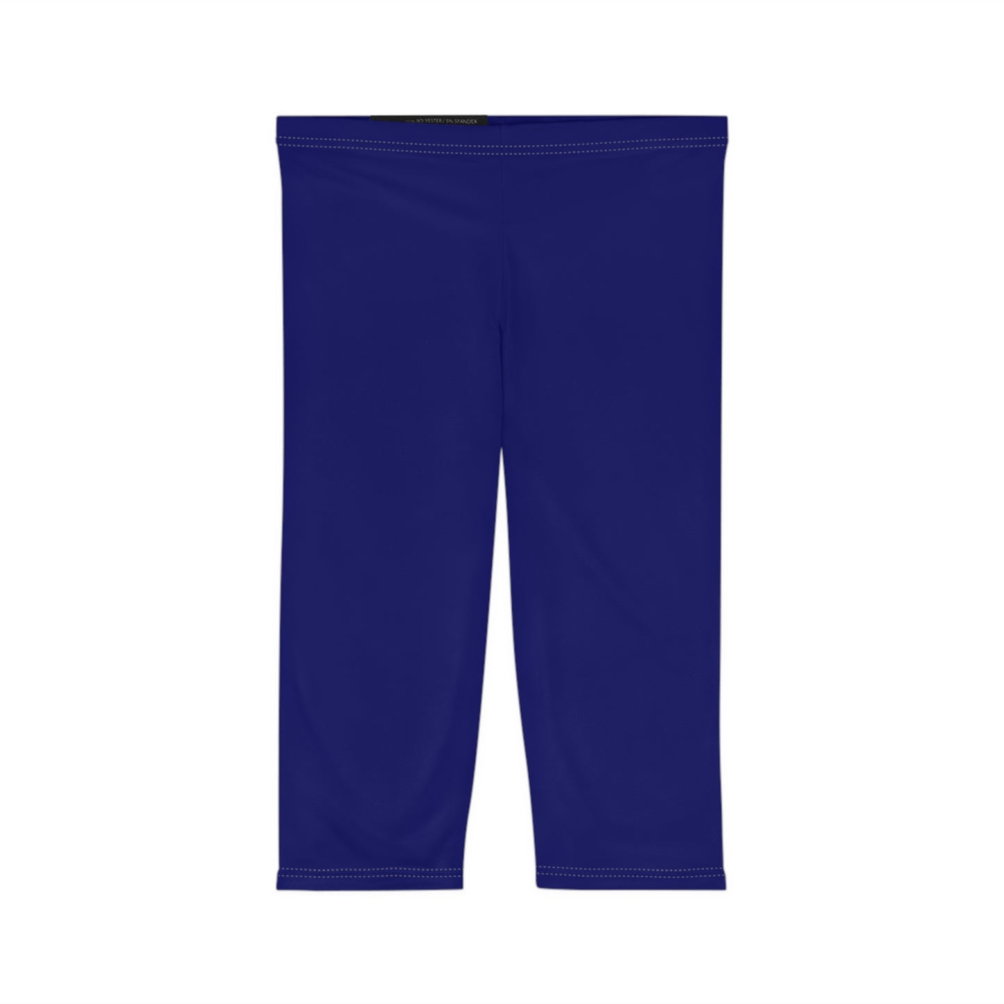 Deep Twilight Color Women's Brushed Suede Poly Span Casual Capri Leggings XS-2XL
