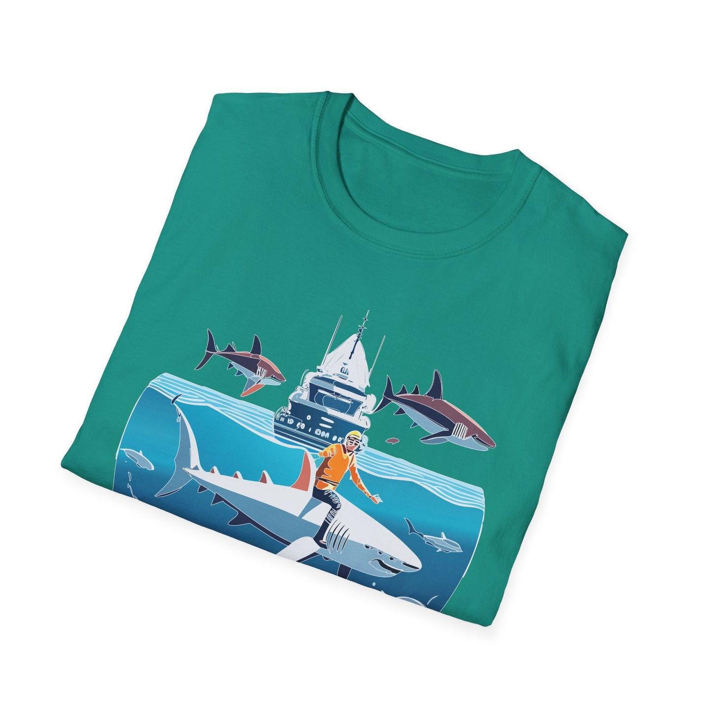 Ocean Graphic Unisex Softstyle Cotton Tee 3