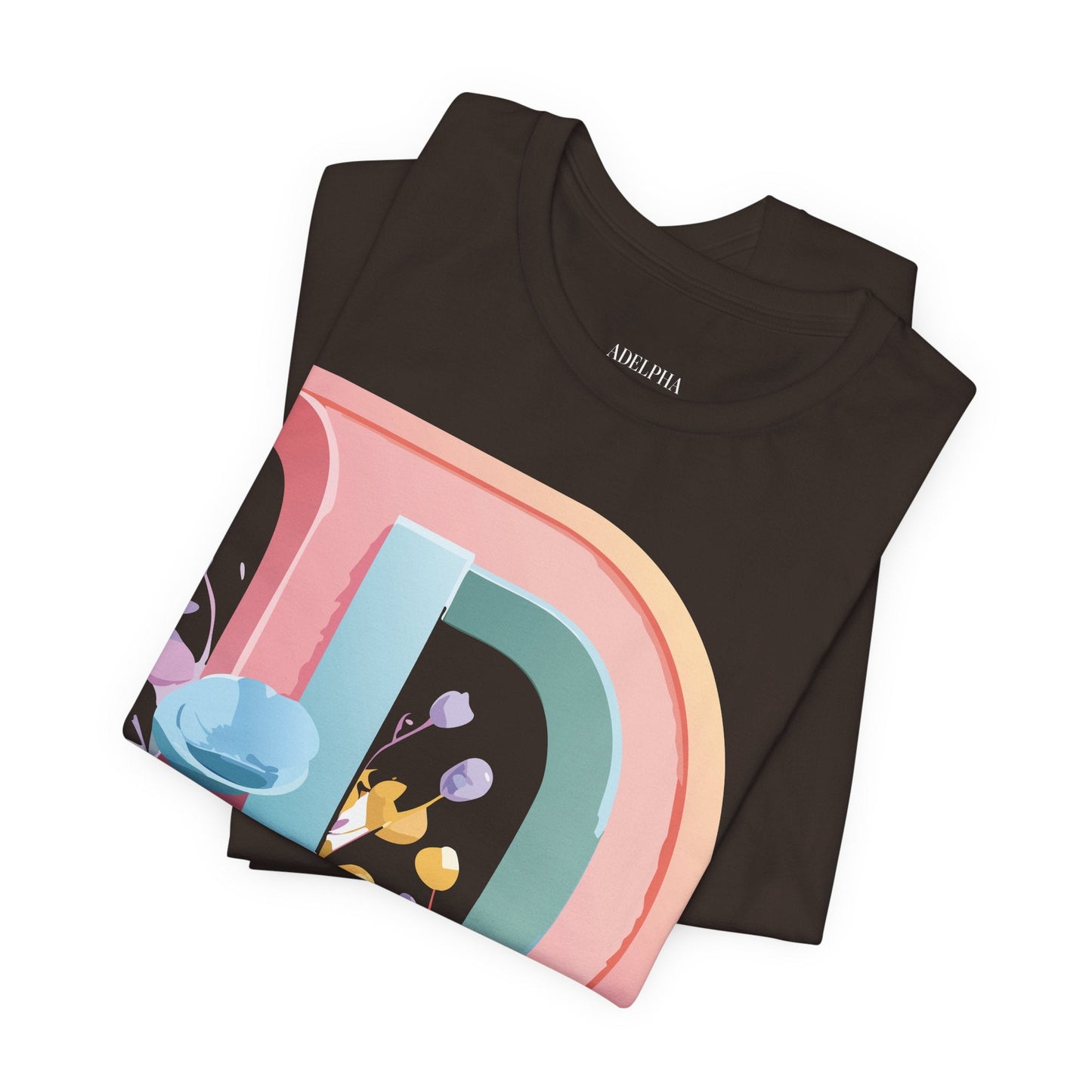 Letter D Shirt Unisex Jersey Graphic Tee From Adelpha With Vintage Inspired Artwork Short Sleeve