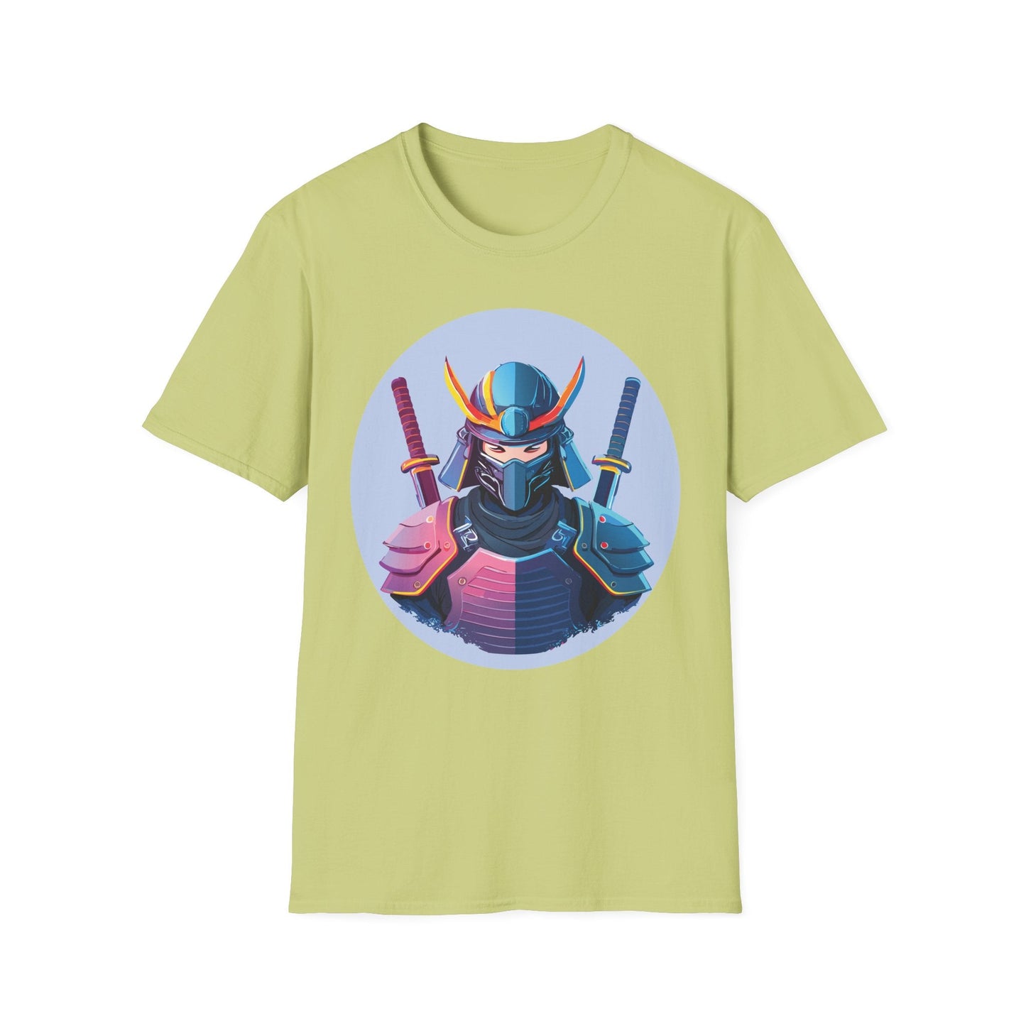 Samurai T Shirt Unisex Softstyle Gildan 64000 Breathable Cotton Tee For Everyday Wear