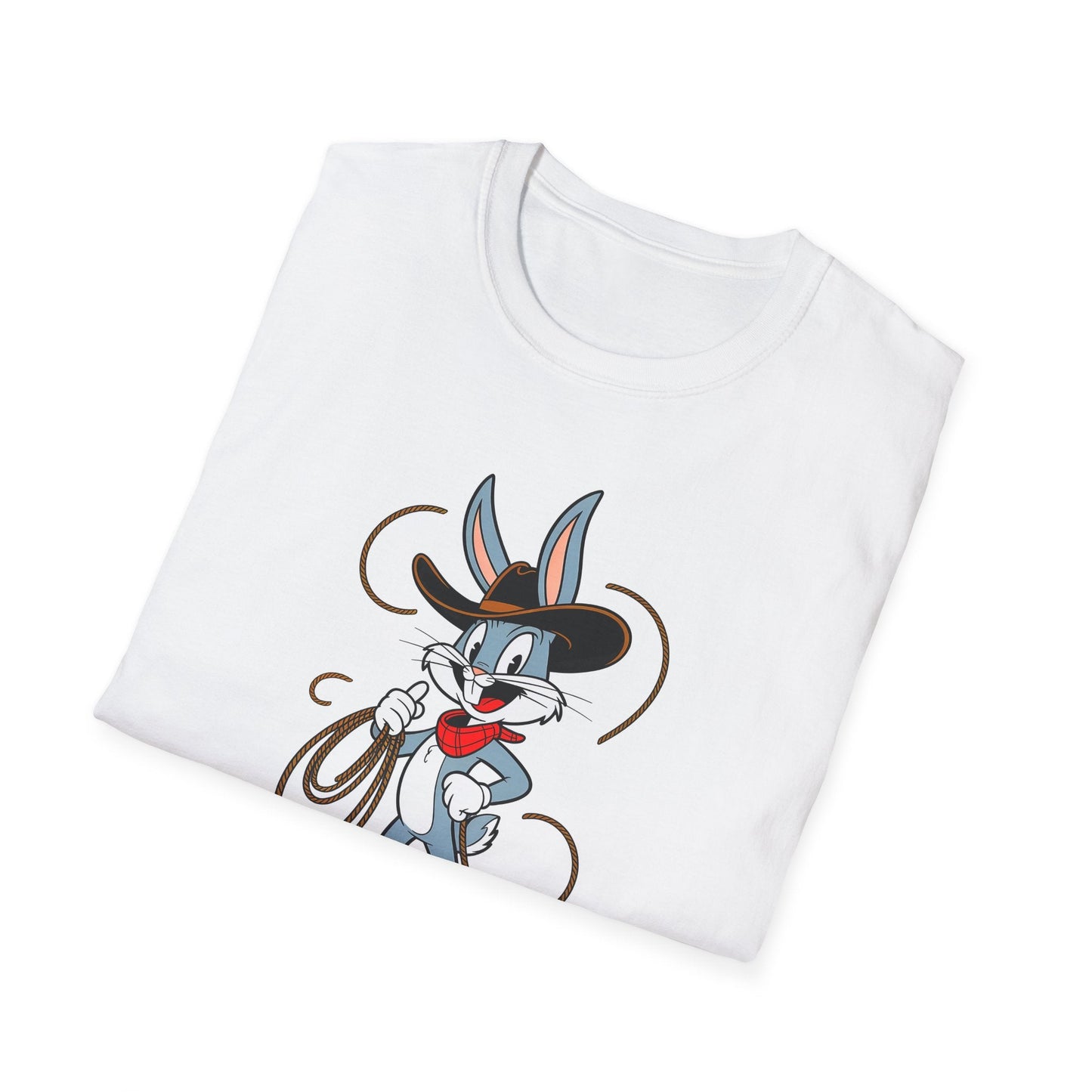 Bugs Bunny T Shirt Unisex Gildan Softstyle 64000 Cartoon Animation Tee With Art Design Artwork