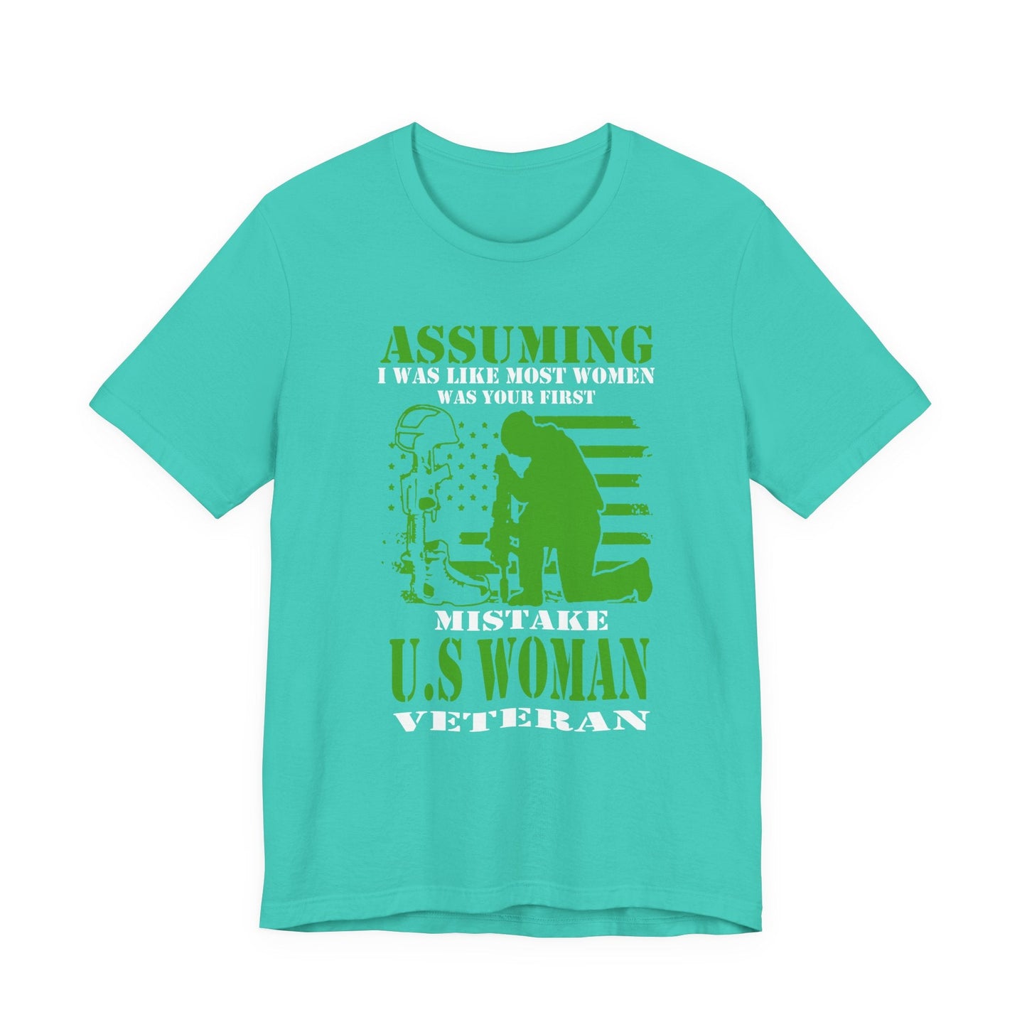 Army Veteran Patriotic Graphic Design Unisex Cotton T-Shirt v45