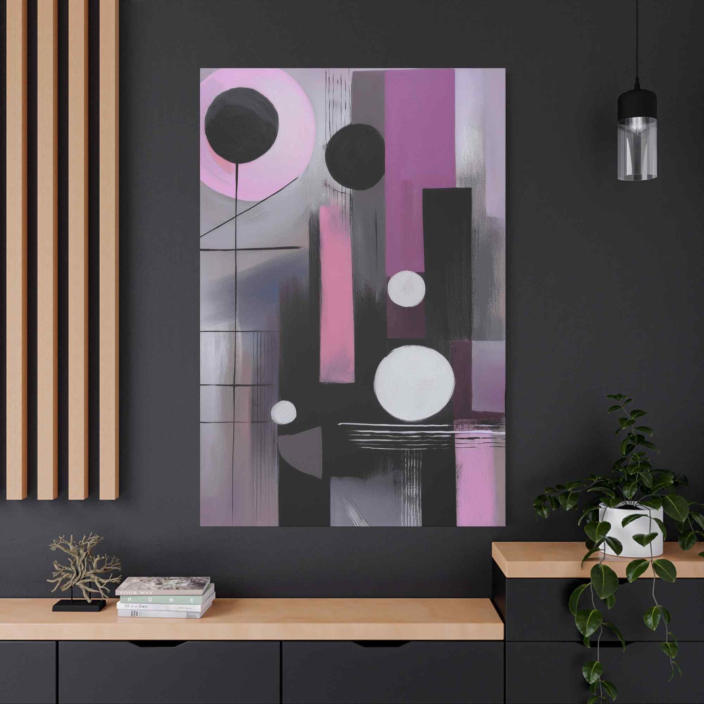 Abstract Geometric Painting Print Canvas 20x24,20x30,24x30 24x32,24x36,30x40 32x48,36x48,40x60 Pine-Wood Inner Frame ABS-44
