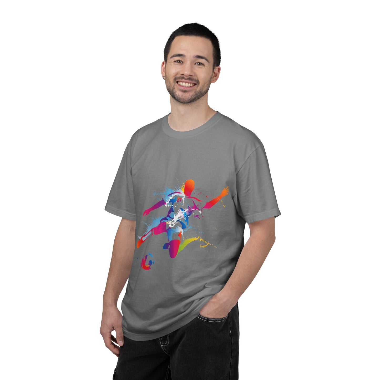 Sports Graphic Unisex T-Shirt Garment Dyed Cotton Relaxed Fit Comfort Colors 4