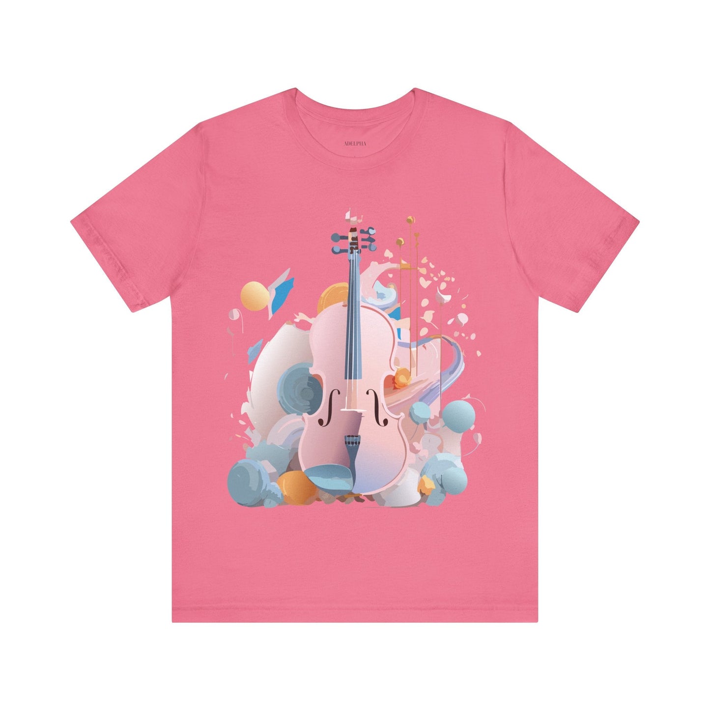 Music Graphic Unisex 100 Cotton Vintage Art with Musical Elements Tee 16
