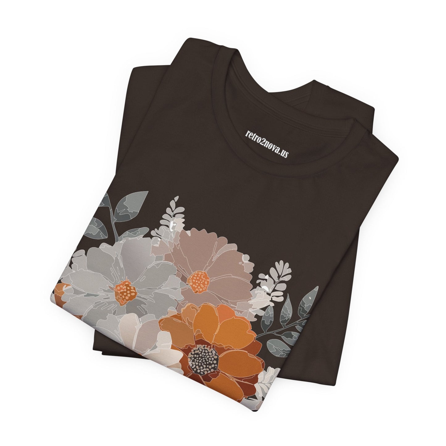 Flowers Shirt Floral Shirt Unisex Tee Lightweight Jersey Short Sleeve Floral Print Free Shipping