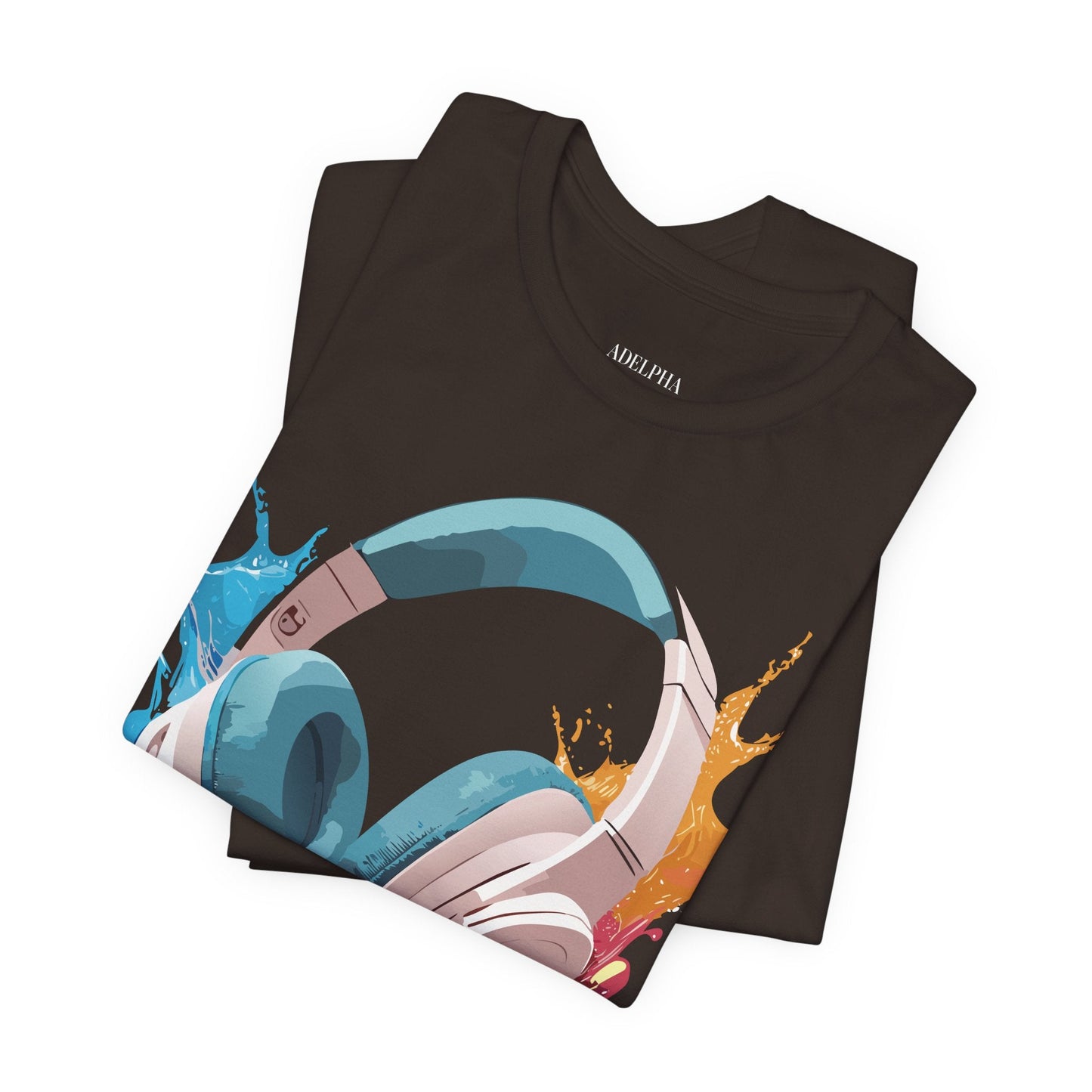 Adelpha Graphic Tee Unisex Music Artwork Vintage Inspired Jersey Short Sleeve Shirt