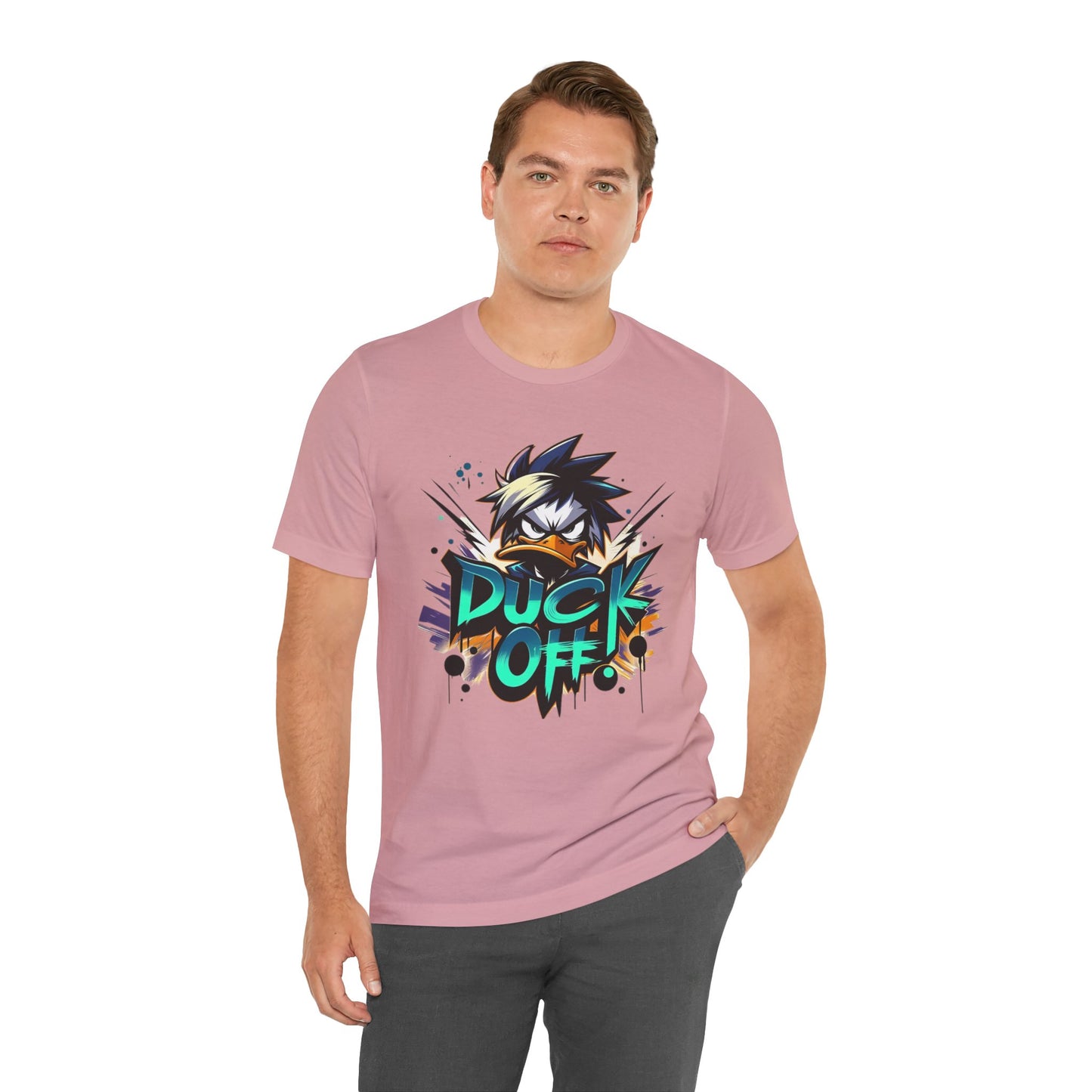 Duck Graphic Tee, Duck Shirt, Funny Bird Tee Shirt, Funny Animal T-Shirt, Cartoon Top, Animal Tees, Art Design T-Shirt
