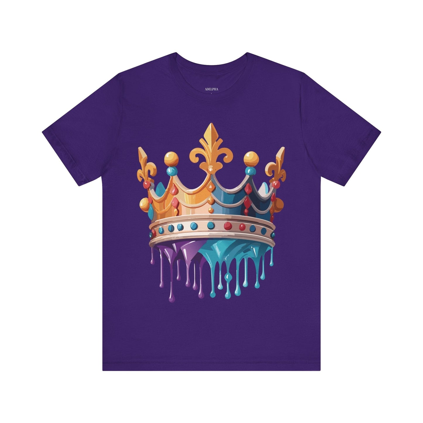 Adelpha Crown Graphic Tee Unisex Vintage Inspired Art Design Short Sleeve Shirt