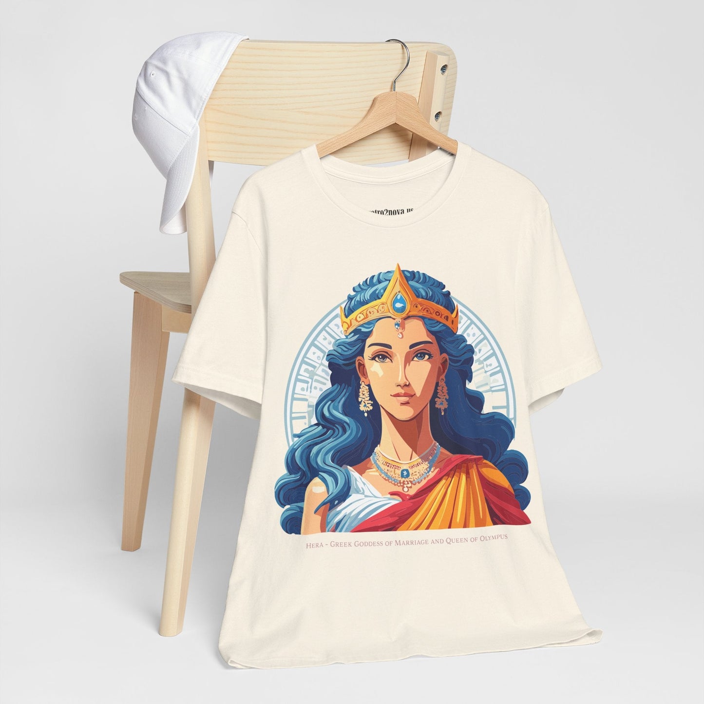 Hera Goddess Shirt Unisex Graphic Cotton Tee With Original Retro2Nova Artwork Soft Vintage Inspired