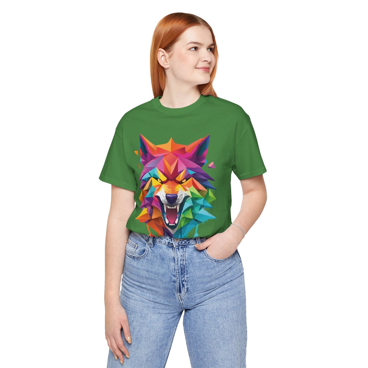 Unisex Animal Shirt With Art Design And Wild Animals Print Tee Short Sleeve Premium
