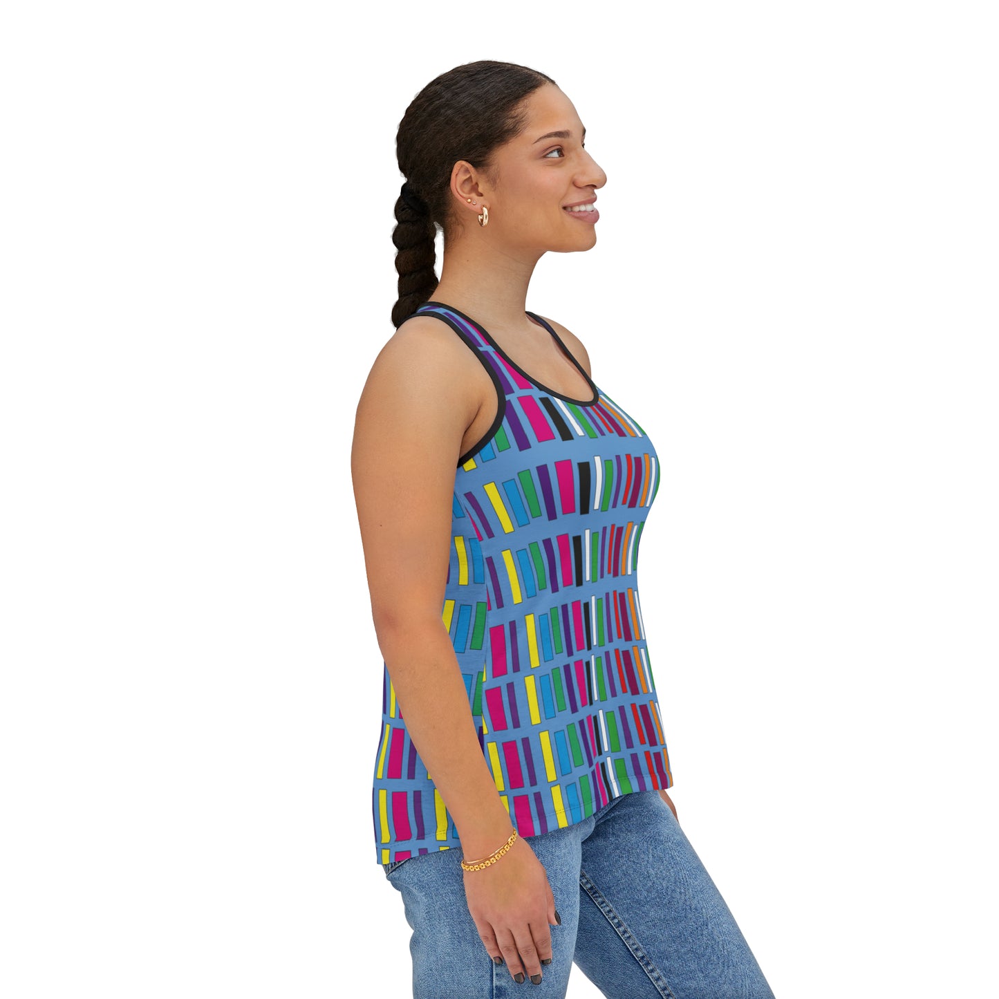 Summer Tank Top with abstract prints