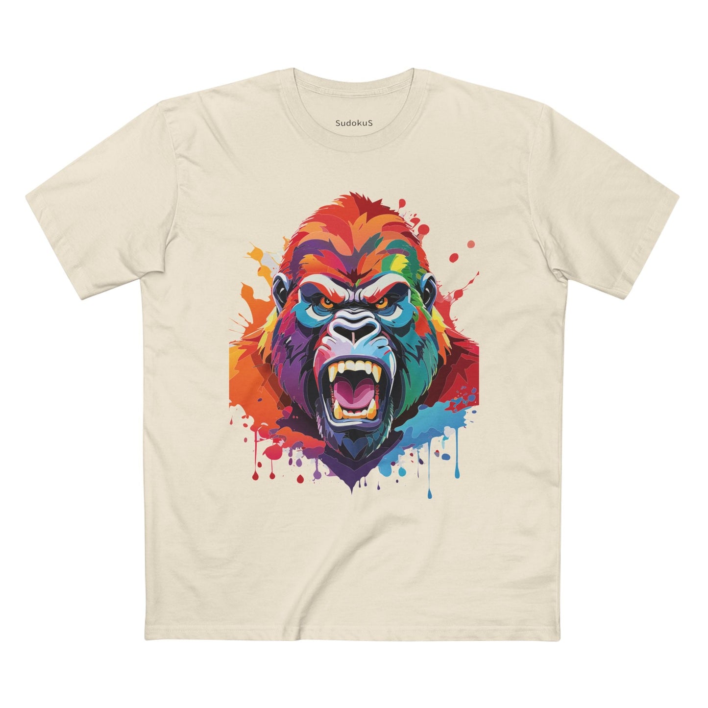 Gorilla Graphic Unisex 100 Cotton Staple Tee with Animal Design Artwork 7