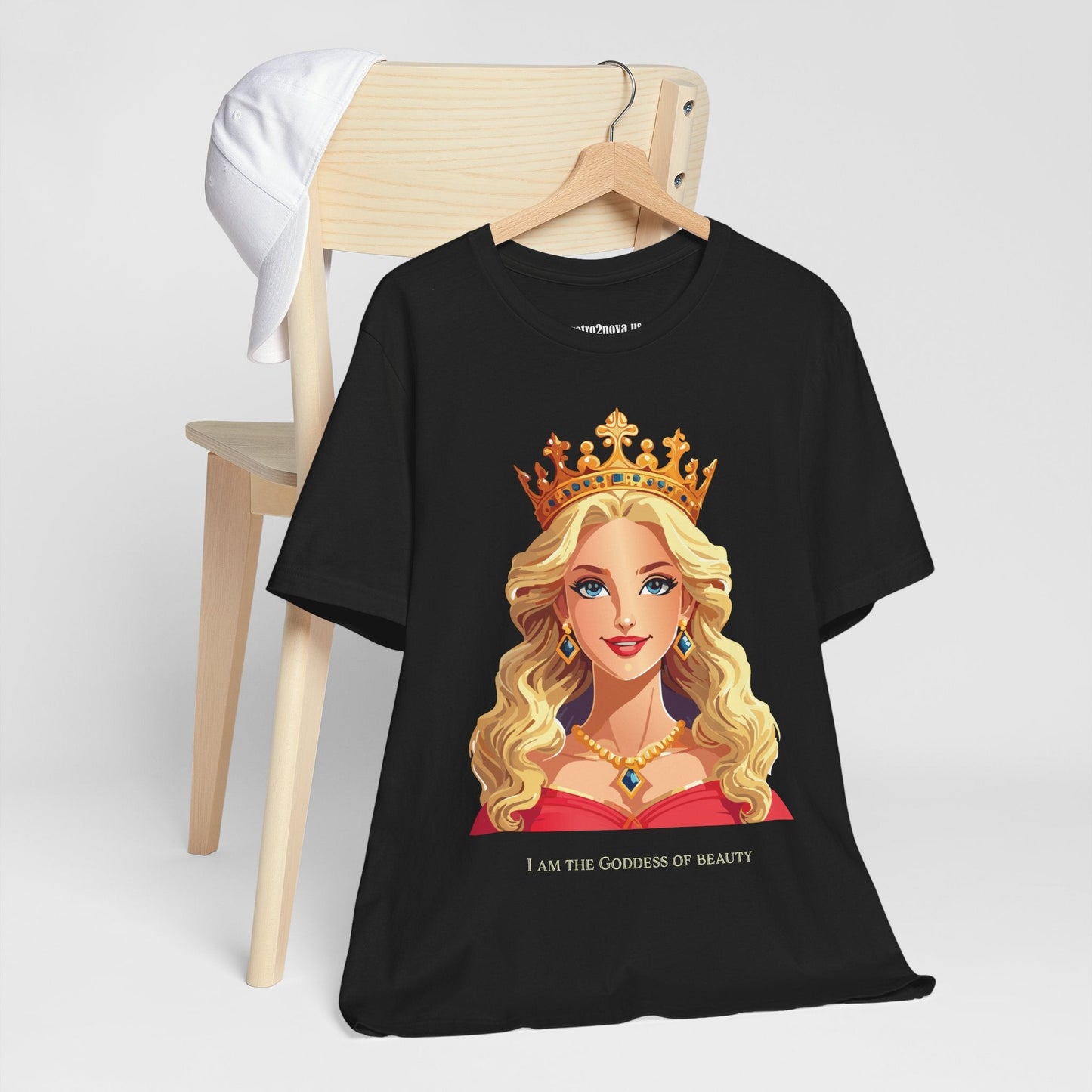 Goddess Shirt Unisex Graphic Cotton T Shirt Short Sleeve With Original Art By Retro2Nova