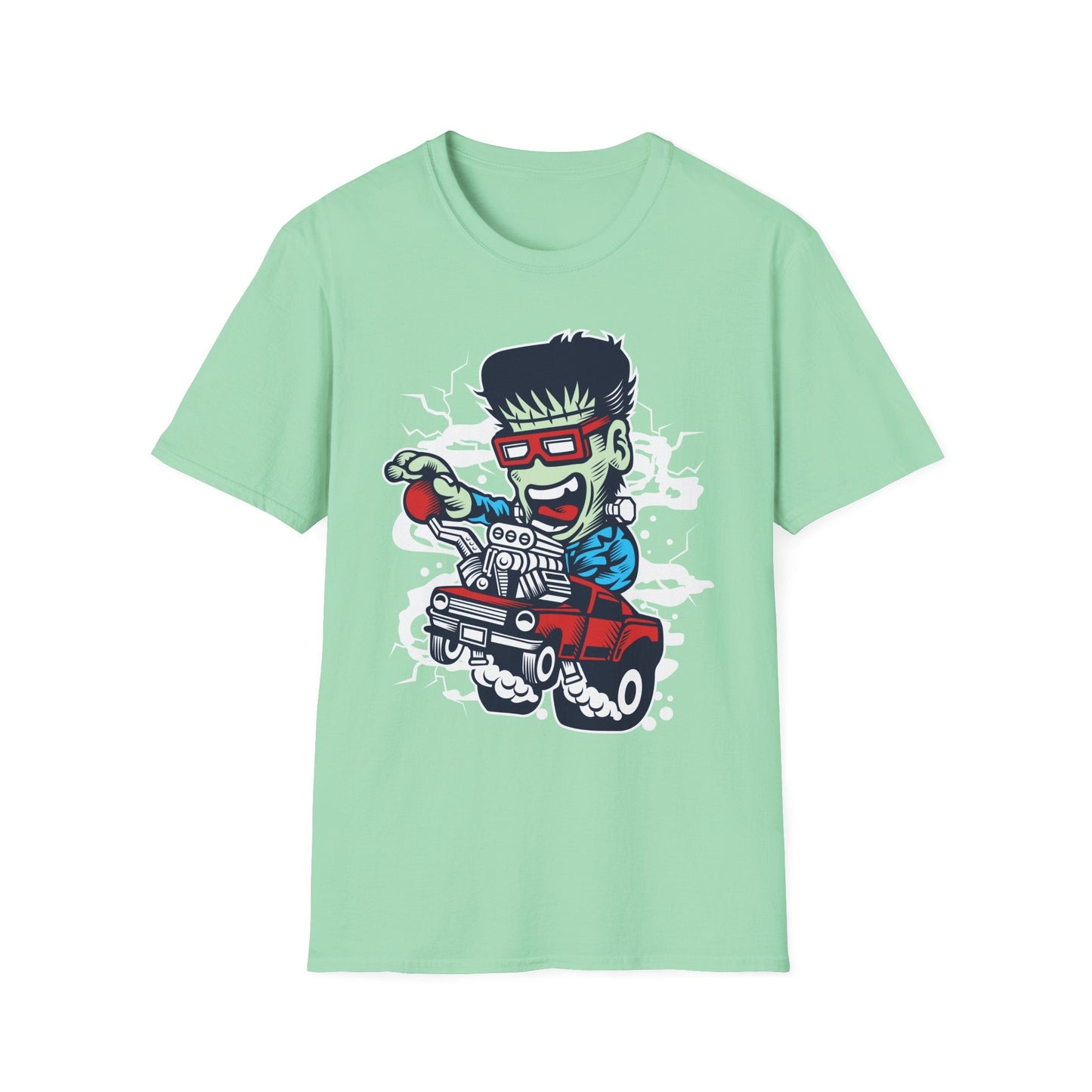 Cartoon T Shirt Animation Tee Funny Unisex Softstyle Gildan 64000 100 Percent Cotton
