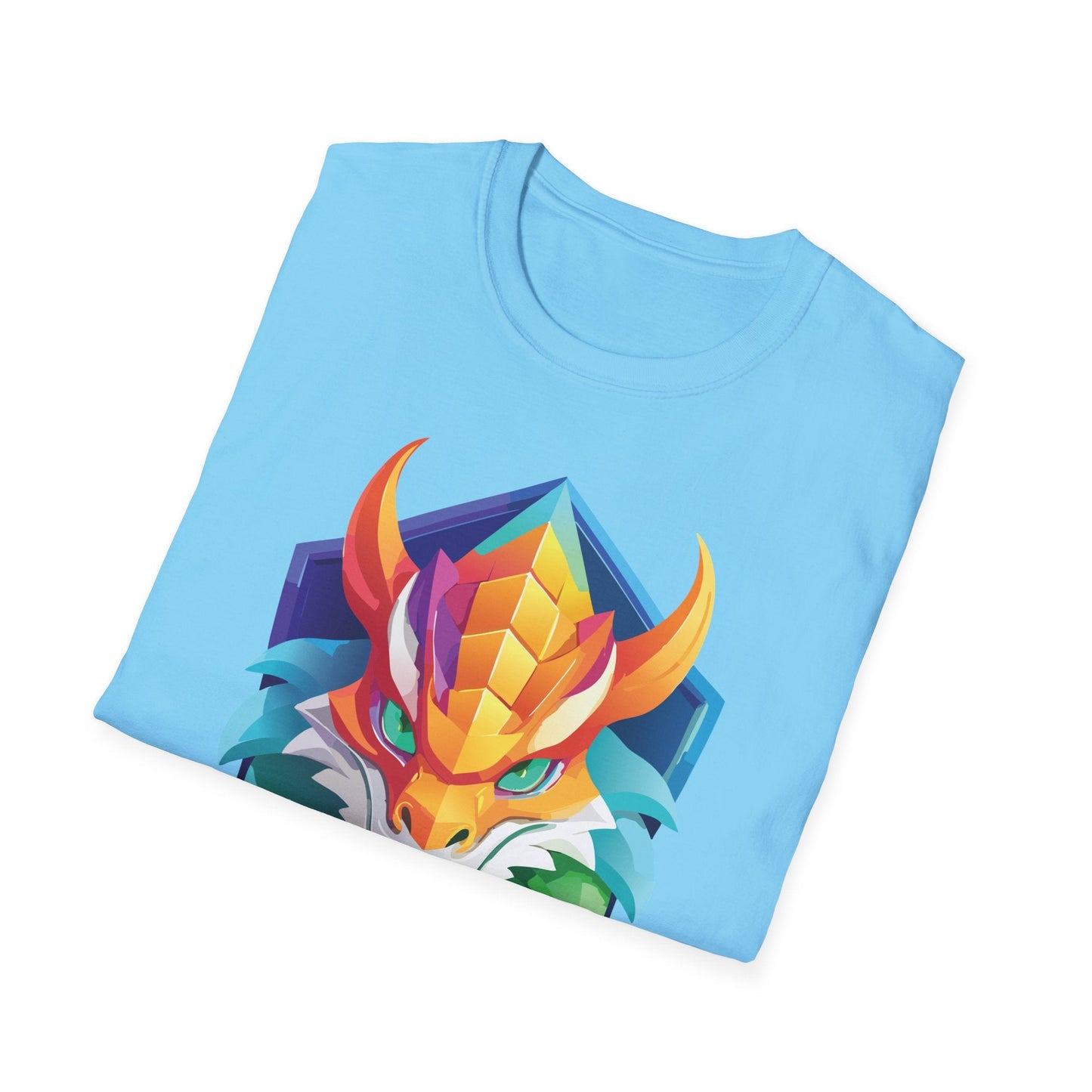 Unisex Dragon T Shirt Softstyle 64000 100 Percent Ring Spun Cotton Comfortable Tee