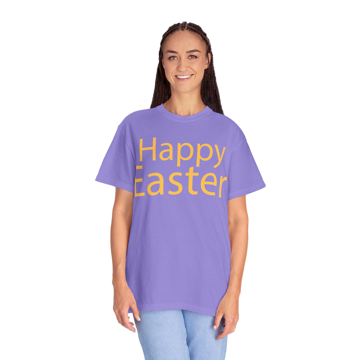 Happy Easter T-Shirt, Tee Shirt with Easter Signature, T Shirt with Easter Prints, Tee Shirt with Easter Design