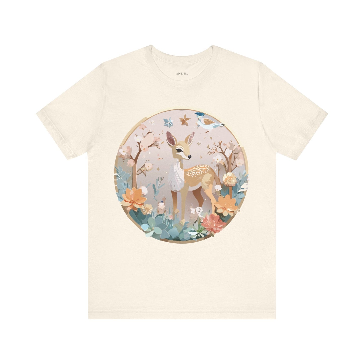 Medallion Graphic Unisex 100 Cotton Vintage Animal Medal Artwork Tee 9