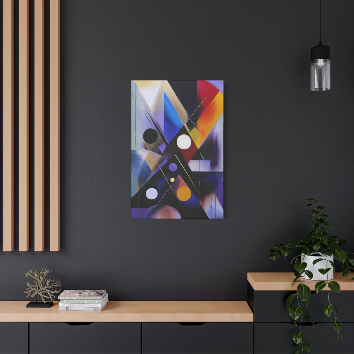 Colors Abstract Painting Print Canvas 20x24,20x30,24x30, 24x32,24x36,30x40, 32x48,36x48,40x60 Pine-Wood Inner Frame ABS-35