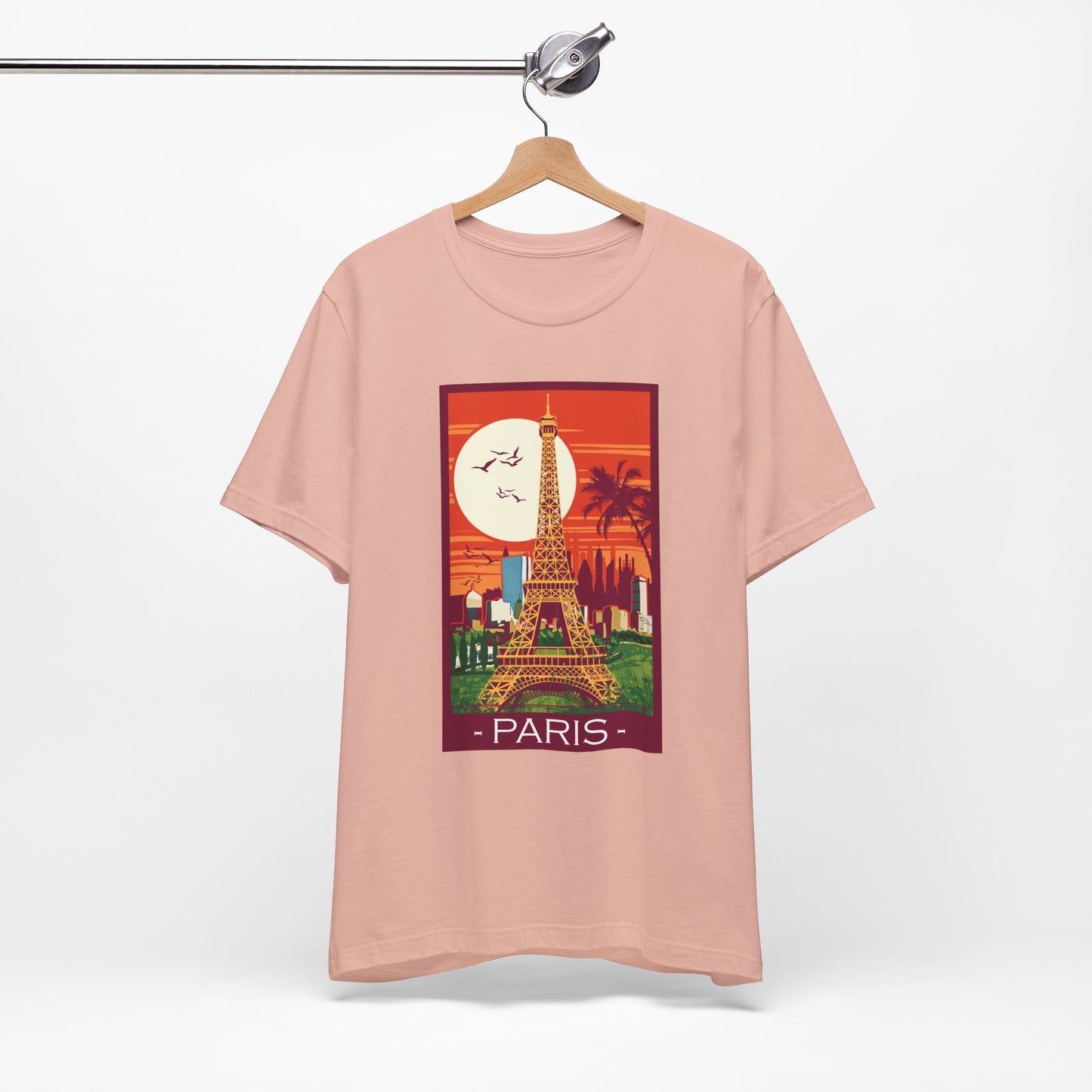 Retro Poster Paris Graphic Design Tee, Paris Shirt, Vintage Tees, Art Design T-Shirt, Graphic Tee, Retro Art Shirts