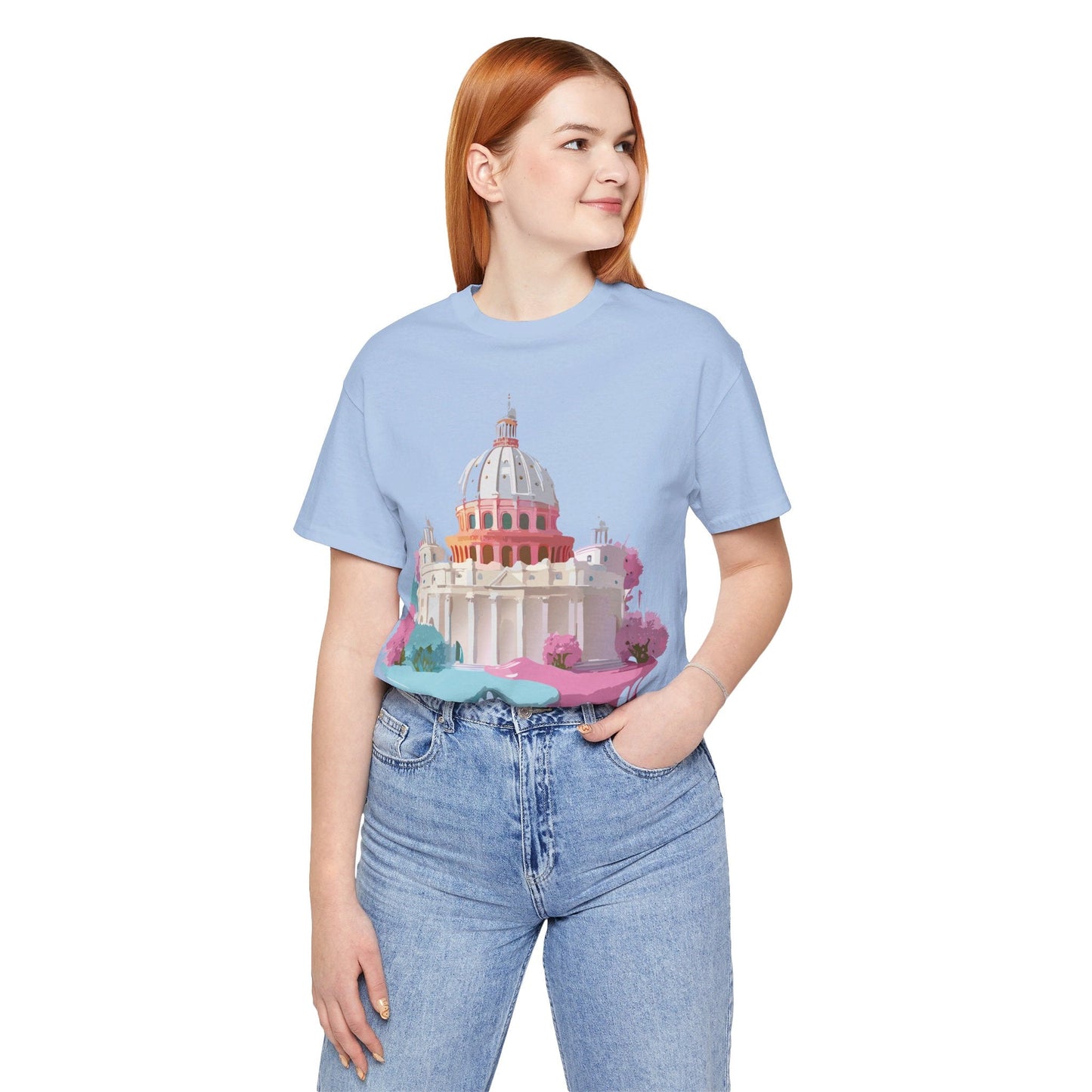 Adelpha Rome Tourist Shirt Unisex Graphic Tee With Vintage Art Design Comfortable Fit