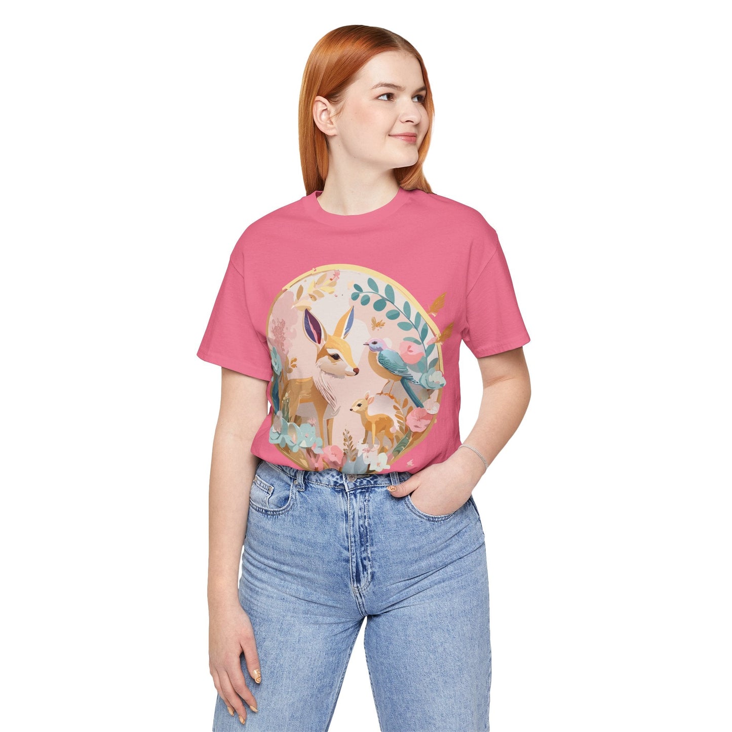 Adelpha Medallion Graphic T Shirt Unisex Short Sleeve Vintage Inspired Art Design Tee