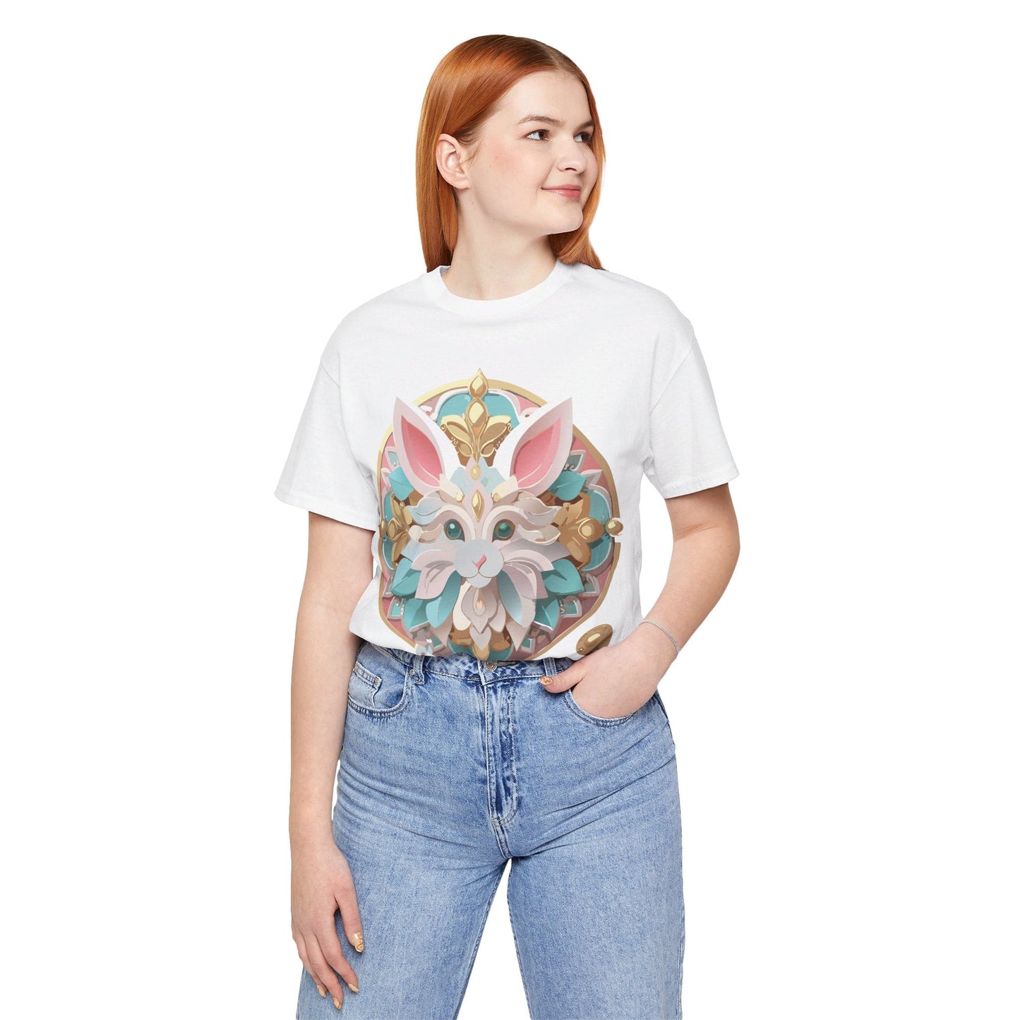 Medallion Graphic Unisex 100 Cotton Vintage Animal Medal Artwork Tee 88