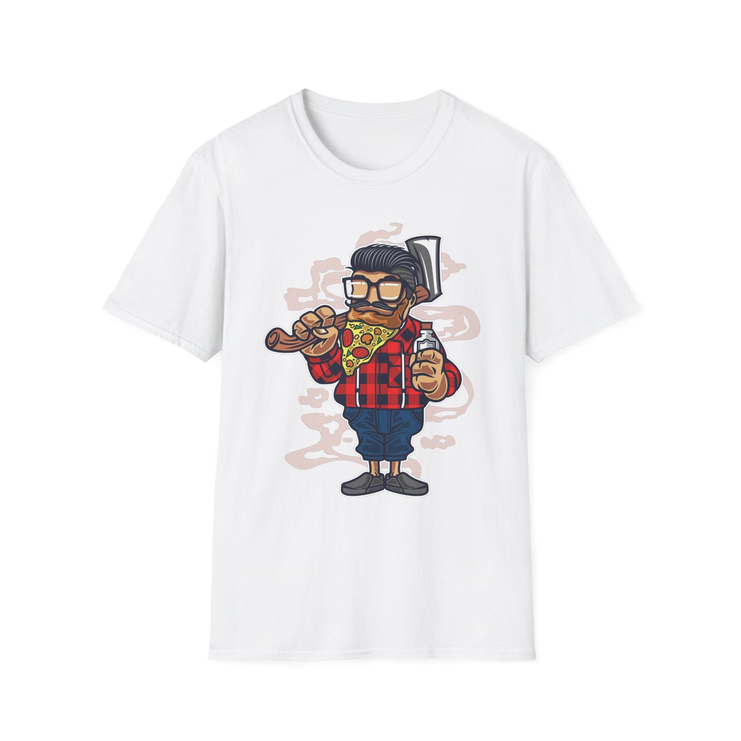 Unisex Cotton T-Shirt with Cartoon Graphic Design