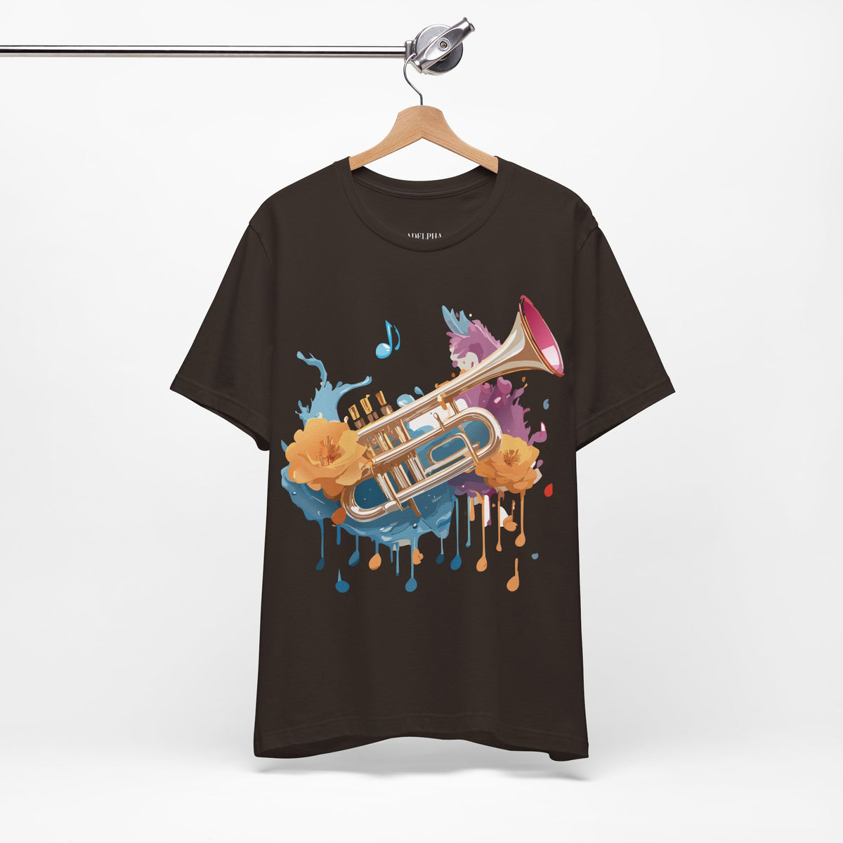 Music Graphic Unisex Cotton Bella+Canvas Tee with Art Design m113