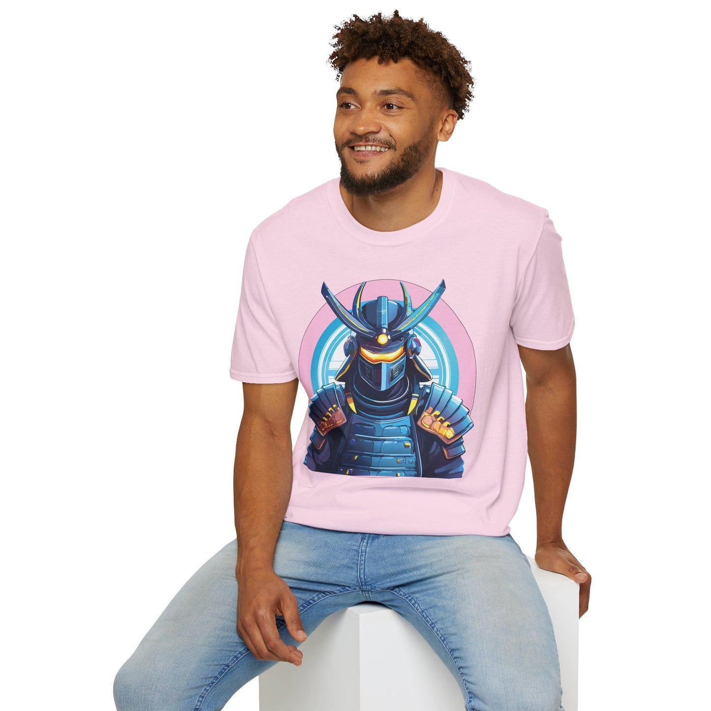 Samurai Shirt Unisex Gildan Softstyle 64000 Tee 100 Percent Ring Spun Cotton Breathable Lightweight