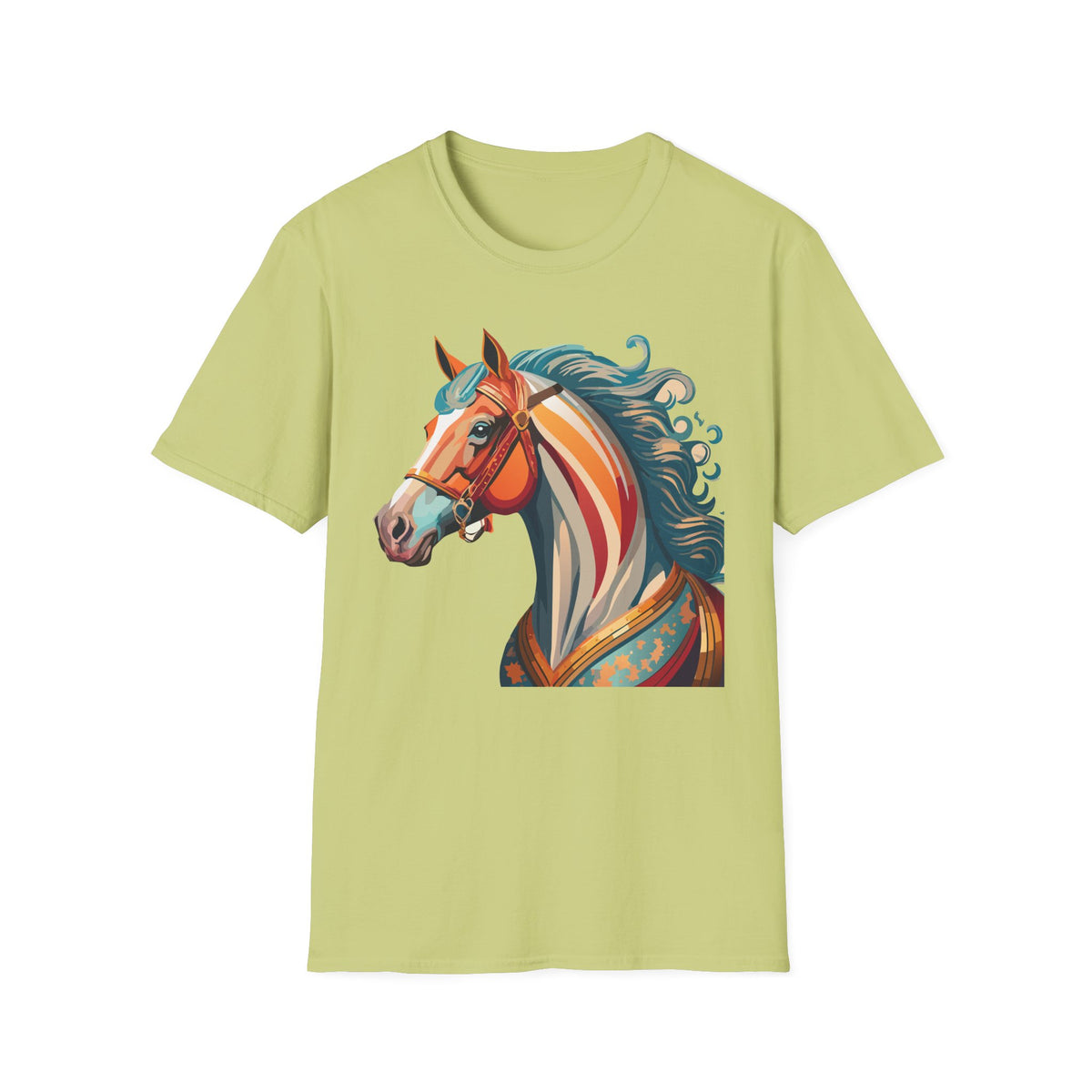 Colorful Abstract Horse T-Shirt | Artistic Stallion Tee