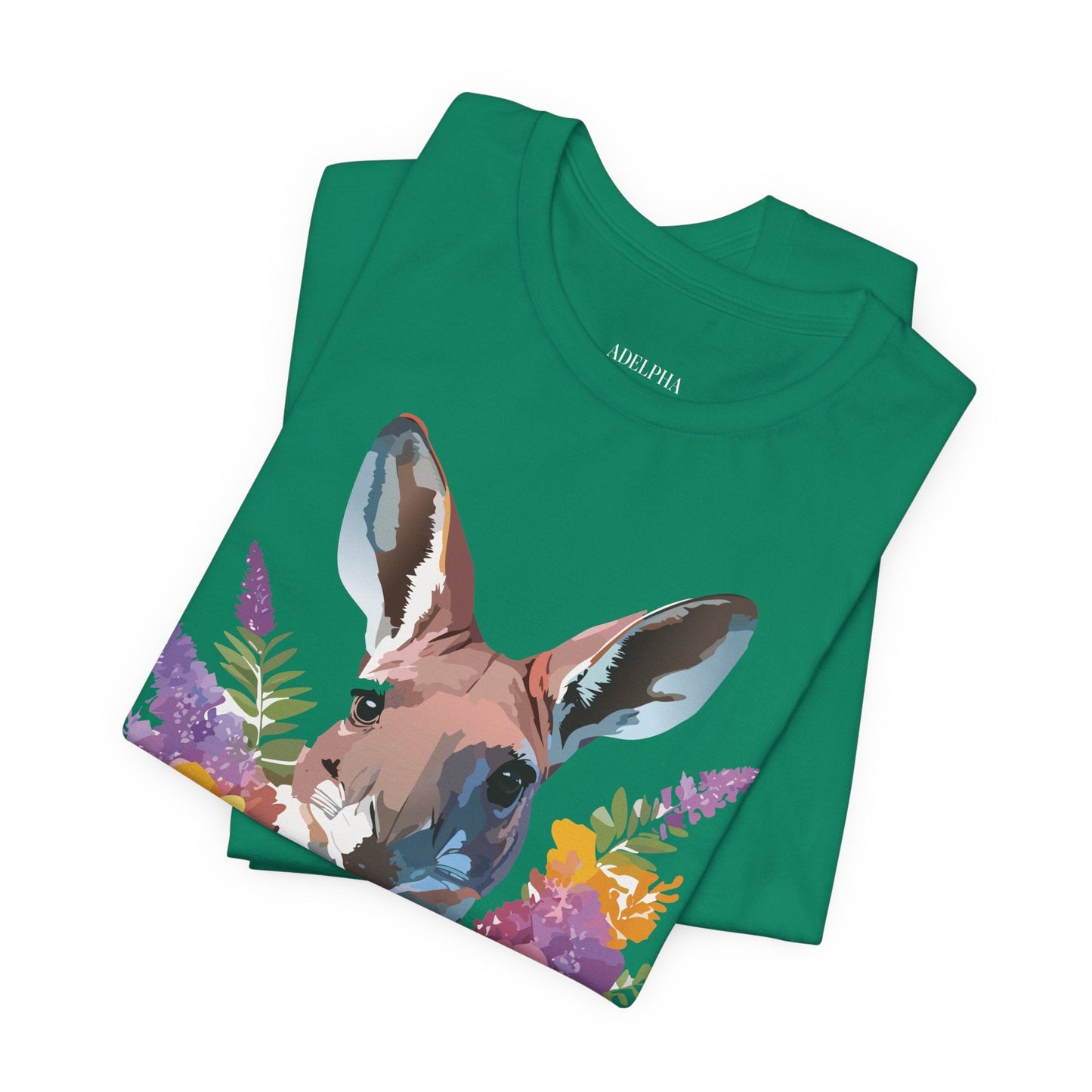 Kangaroo Graphic Tee Unisex Jersey Short Sleeve Adelpha Vintage Inspired Artwork Casual Wear