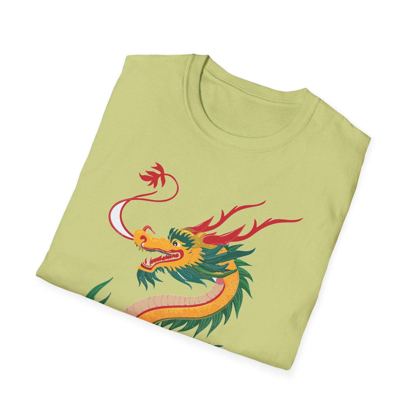 Dragon Graphic Unisex Cotton Softstyle Art Design Tee With Animals 7