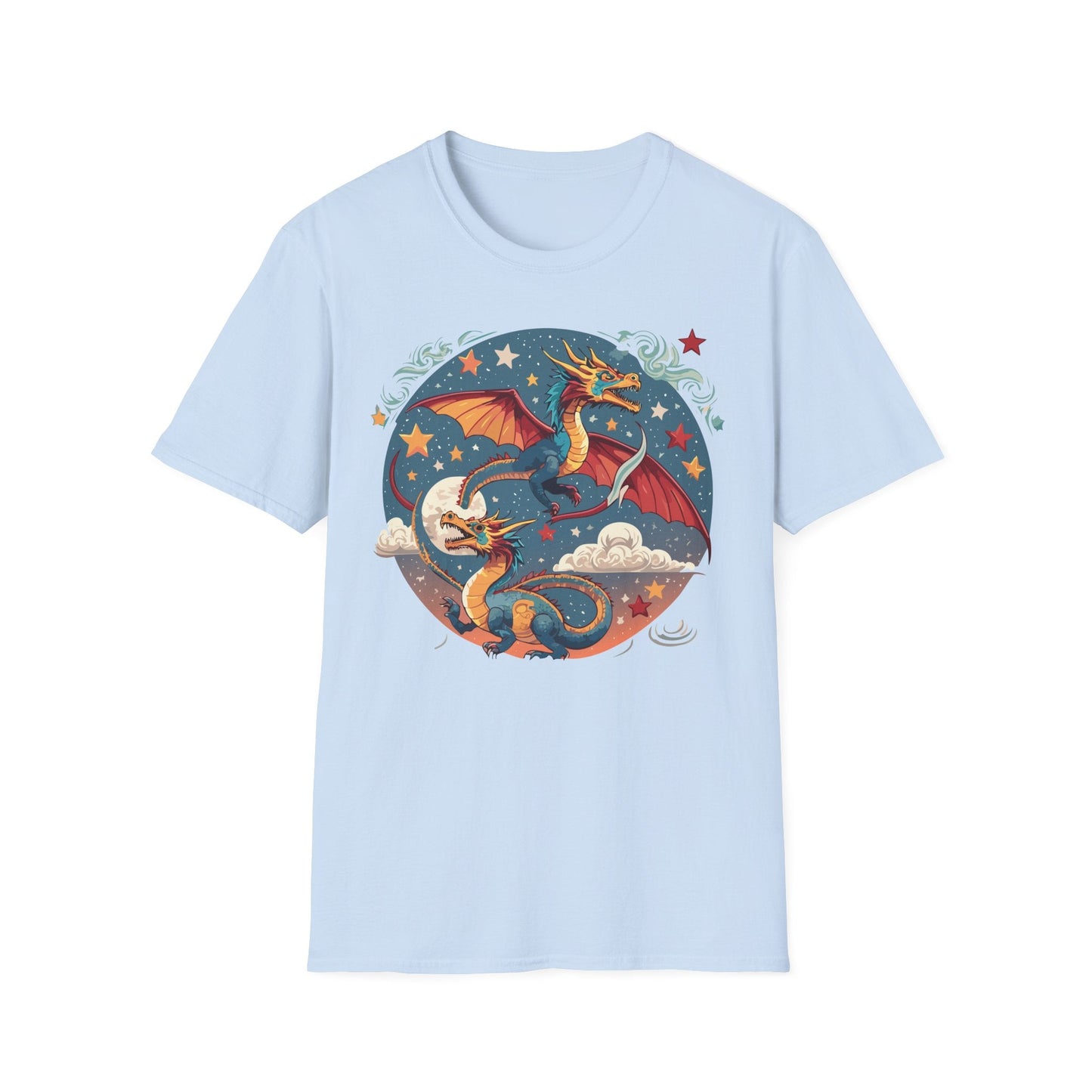 Dragon Graphic Unisex 100 Cotton Tee with Animal Artwork Design 17