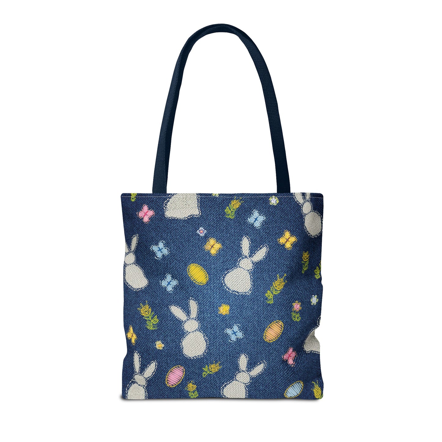EASTER DENIM PRINT CANVAS BAG HIGH-QUALITY 100% SPUN POLY 3 SIZES BAG-204-2