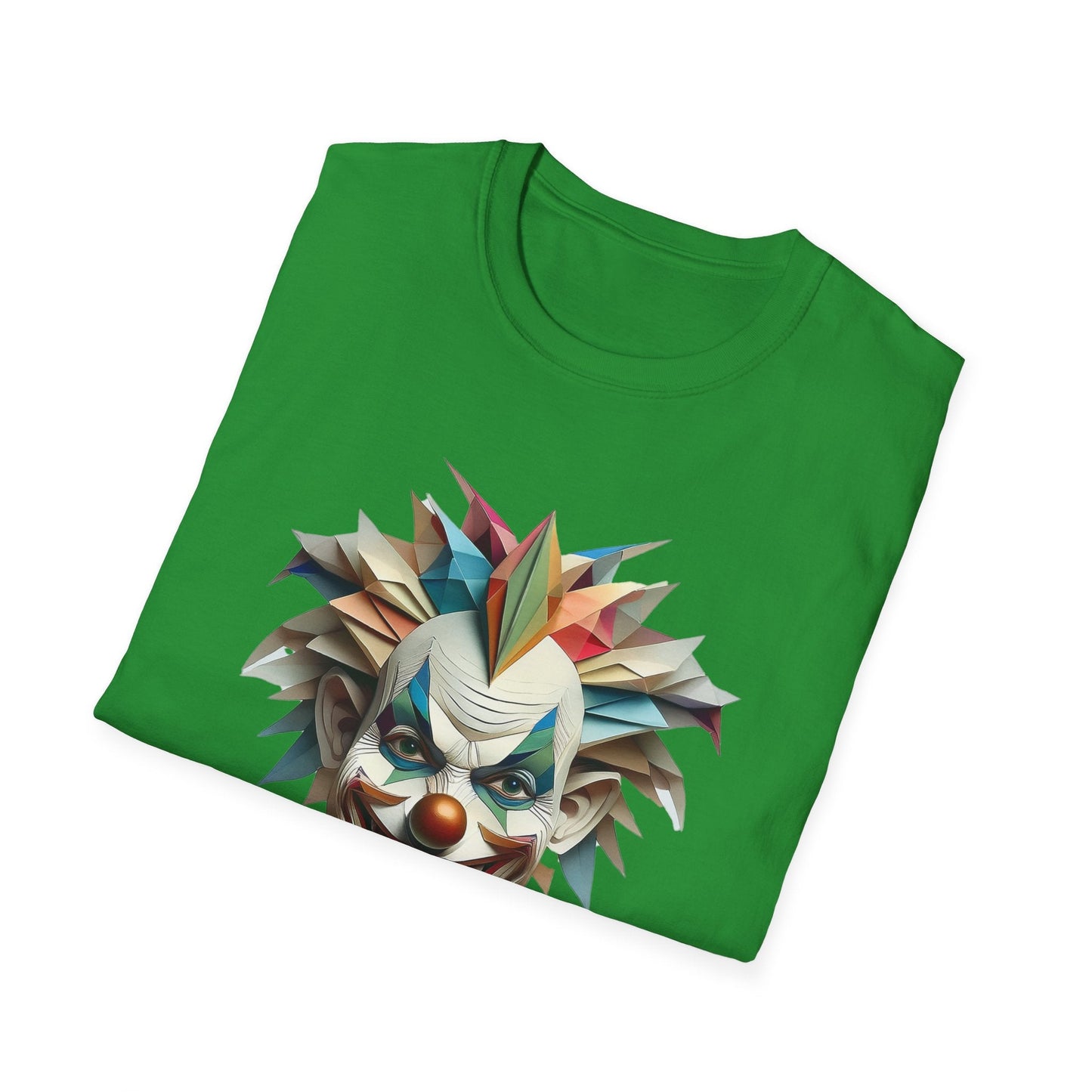 Clown Shirt Unisex Funny Circus Tee Gildan Softstyle 64000 Short Sleeve Cotton Tee