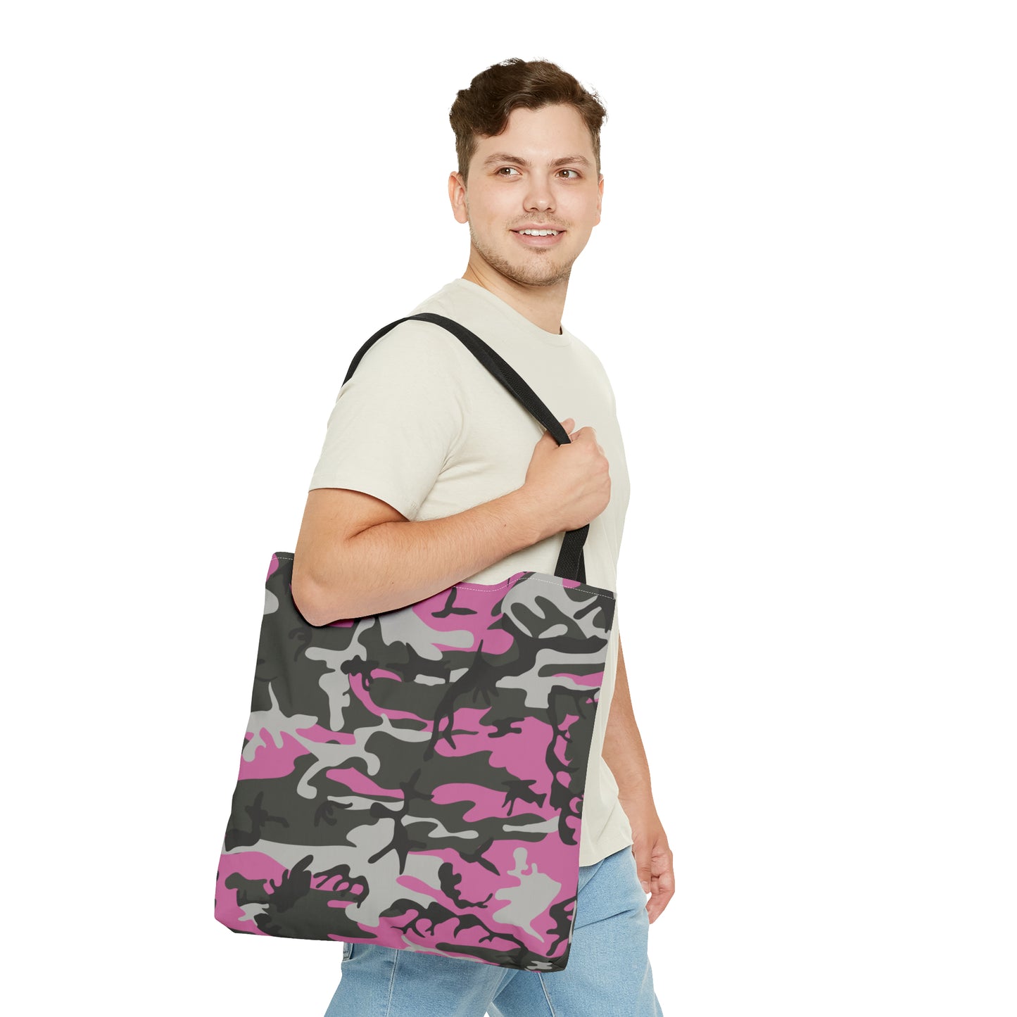 Bolsa de lona con estampados abstractos 